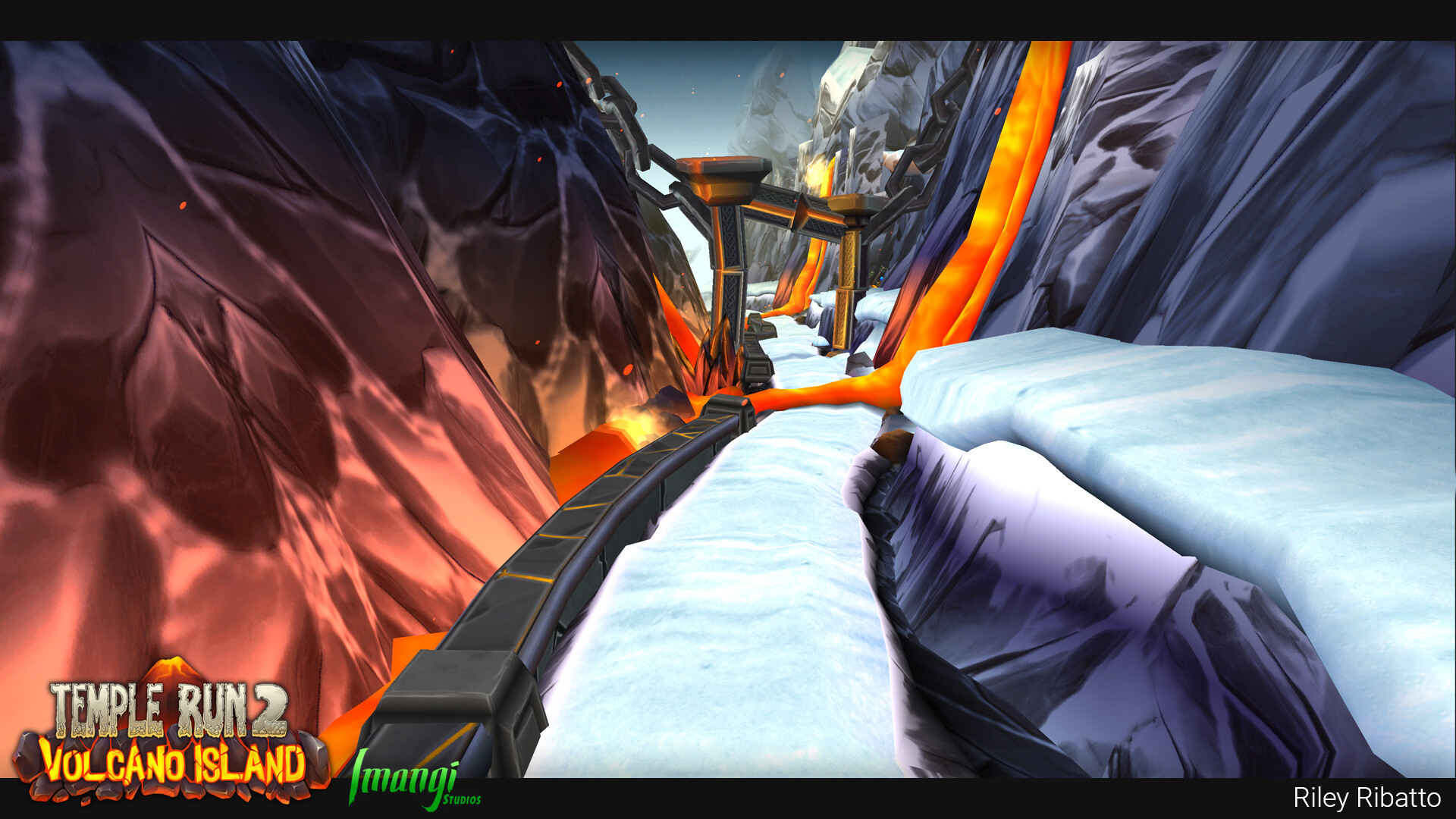 Volcano Island Temple Run 2 Fullscreen landscape mode Hawai