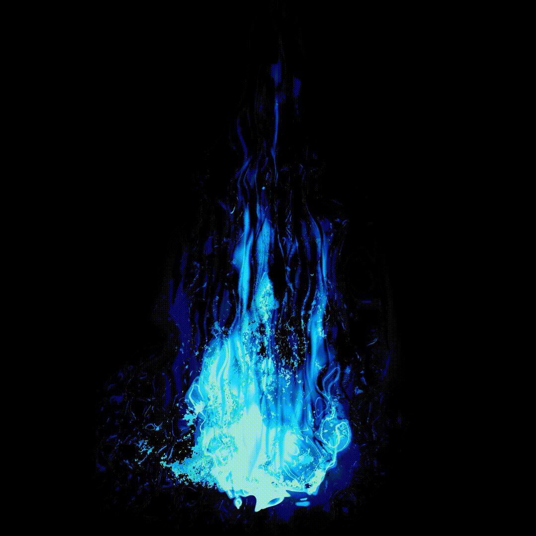Animated Blue Fire Gif