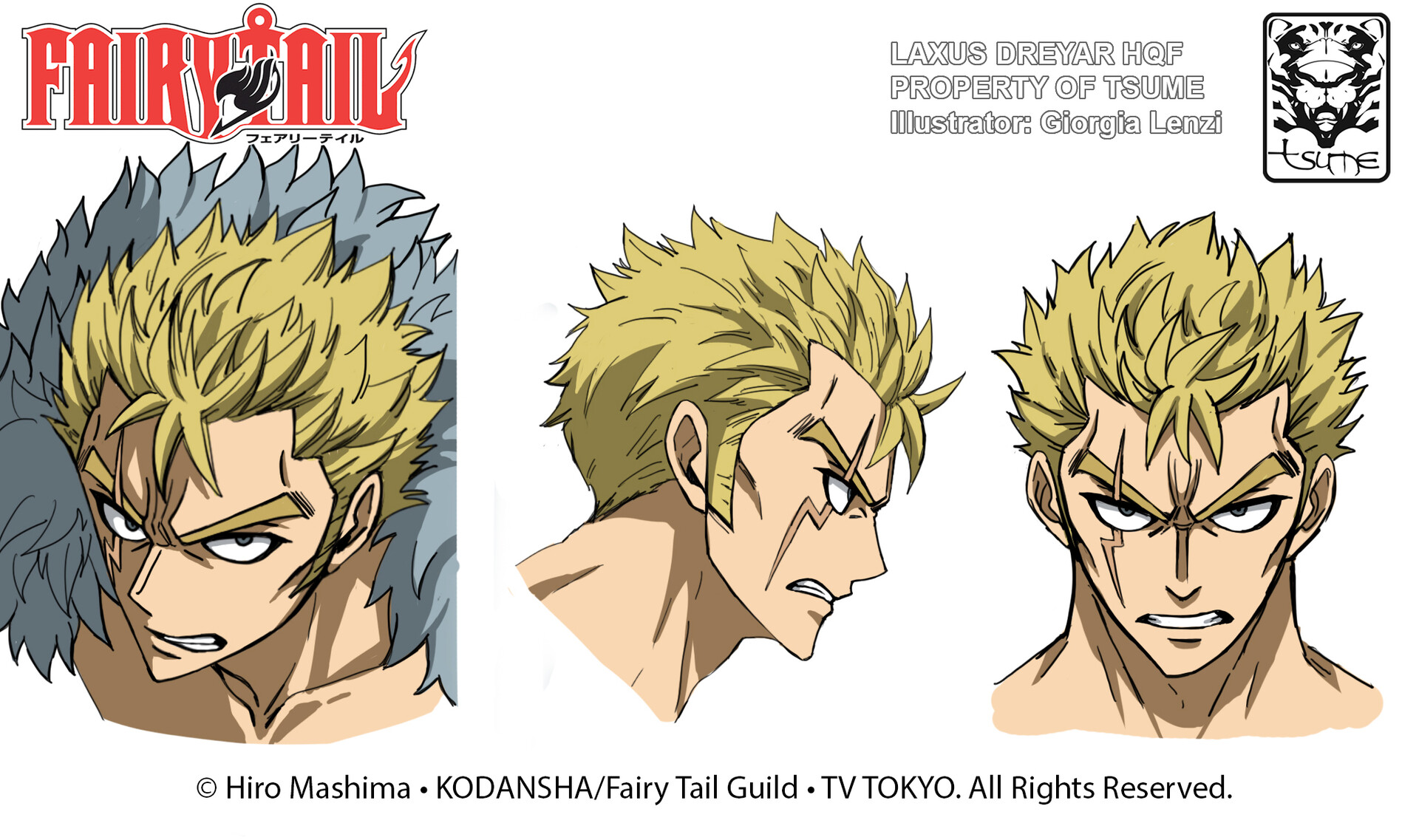 Artstation Fairy Tail Laxus Dreyar Hqf Concept Art Giorgia Lenzi