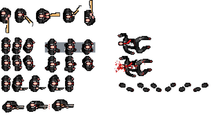 hotline miami character sprites hotline miami character sprites