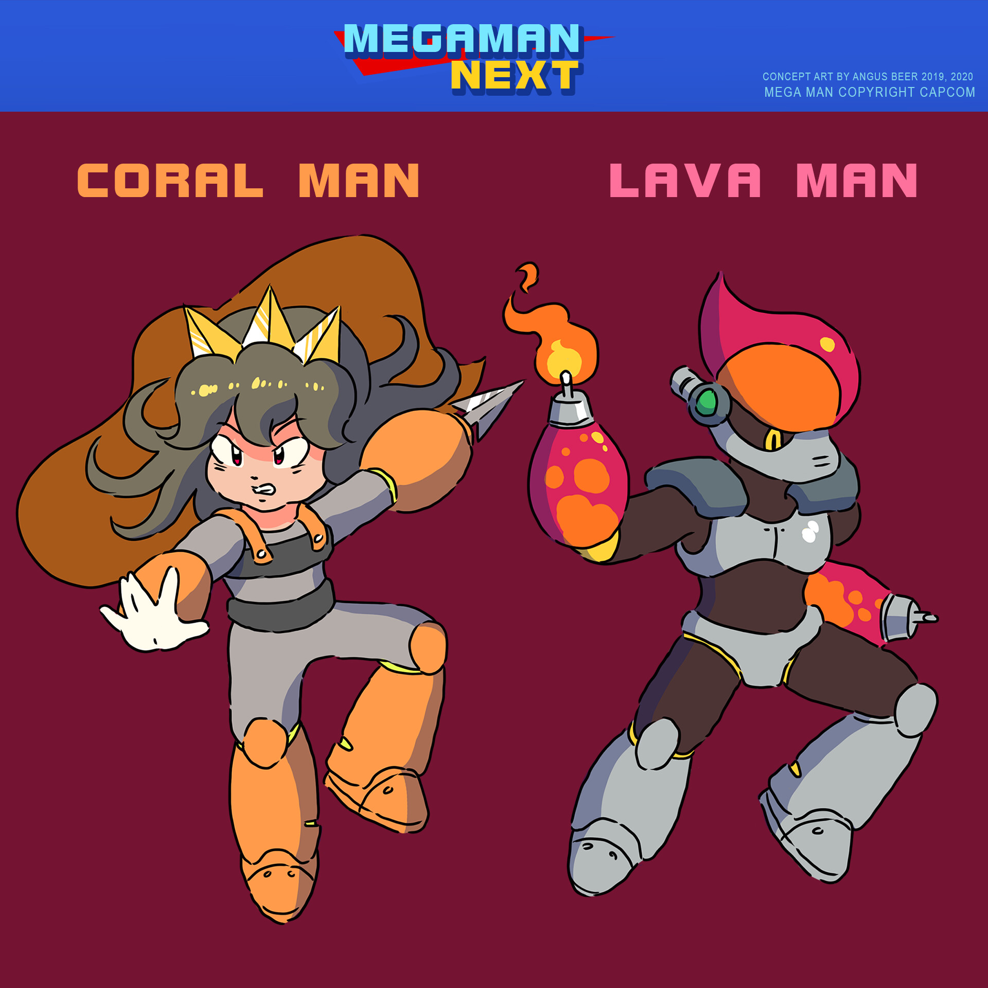 Artstation Mega Man Next Overview Angus Beer