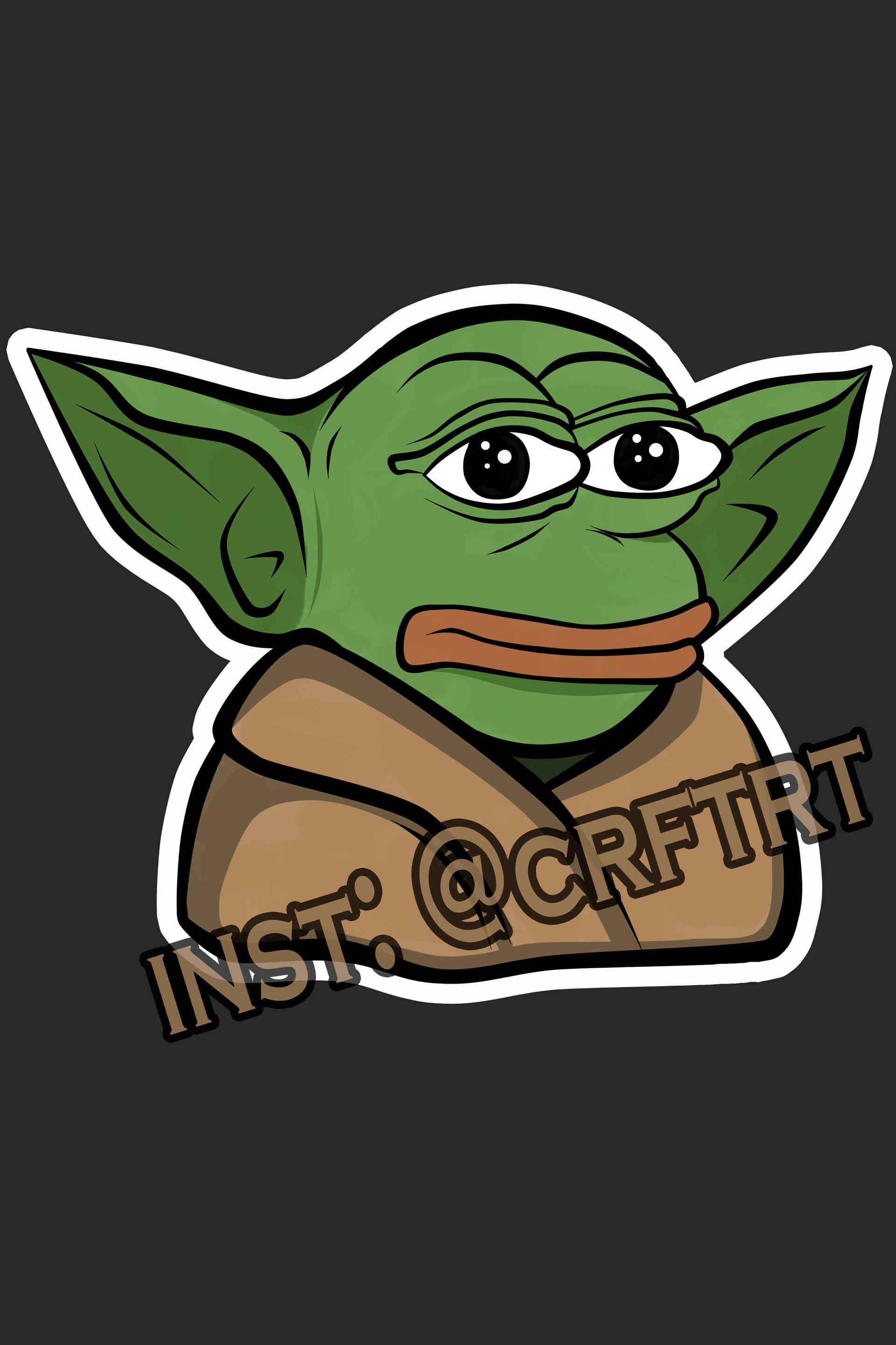 Artstation Sad Pepe Baby Yoda Maksym P