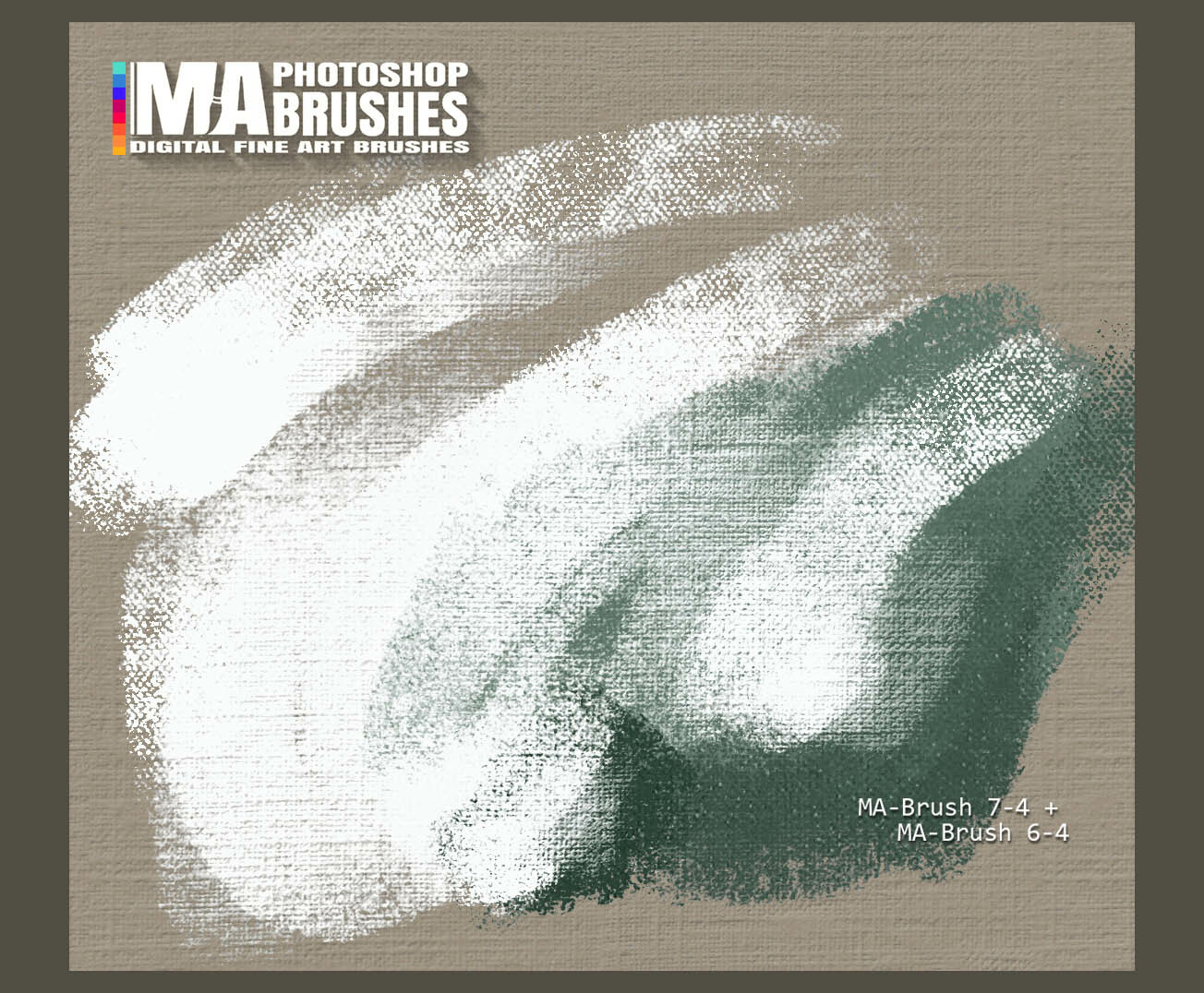 Exploring the MA-Brushes. MA-Brush 6-4 and 7-4 for Canvas Effects / Digital Art Brushes