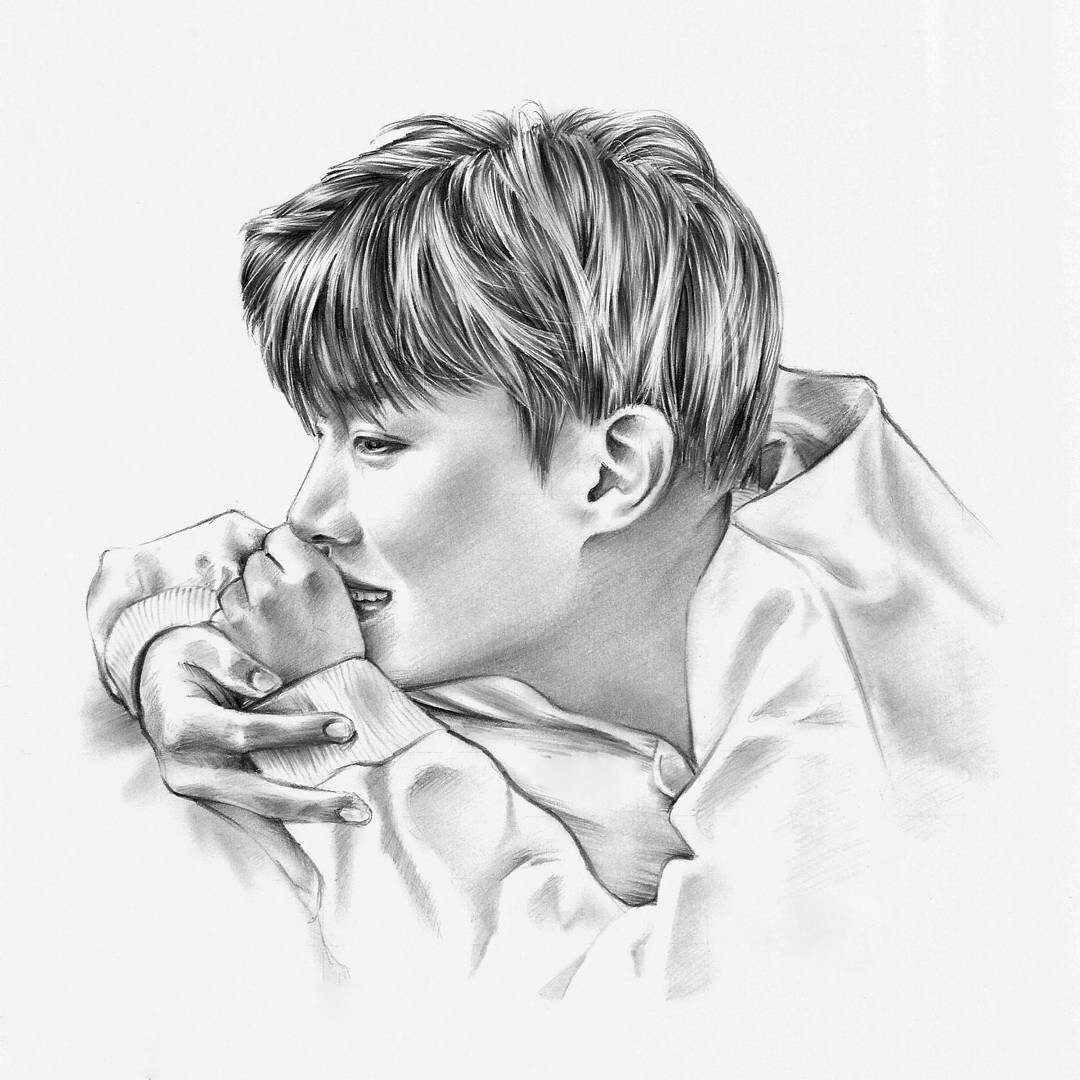 J-hope Hoseok BTS | Kpop drawings, Bts drawings, Art drawings sketches  simple