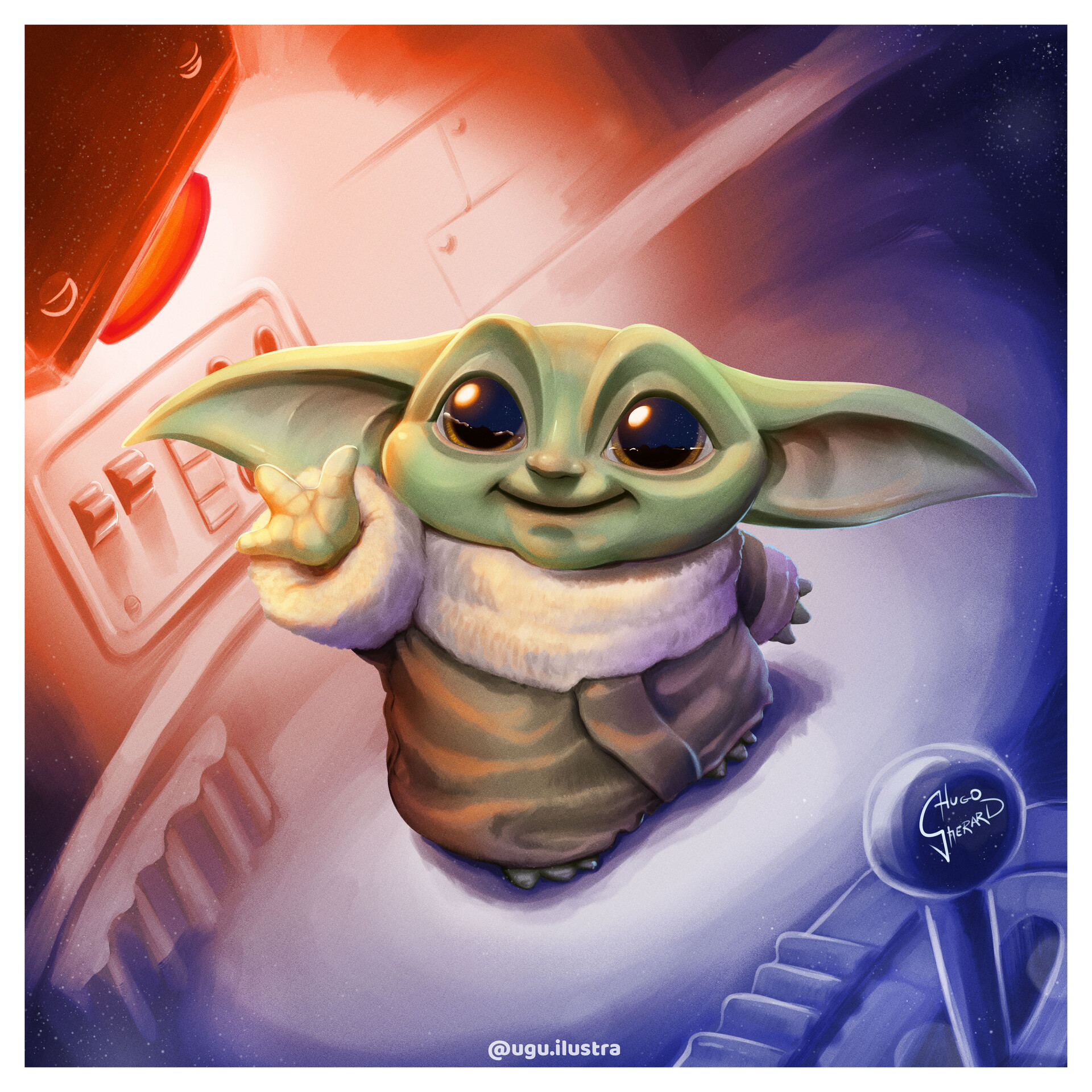 ArtStation - Baby Yoda Mandalorian