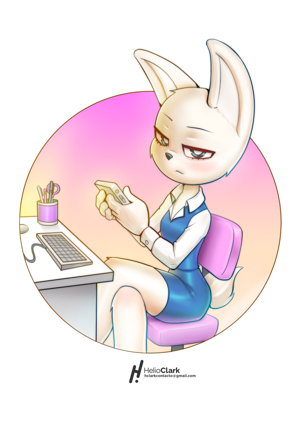 Artstation Fenneko By Helio Clark Helio Clark Fenneko é uma personagem secundária da animação aggretsuko, que possui um total de três temporadas. artstation fenneko by helio clark