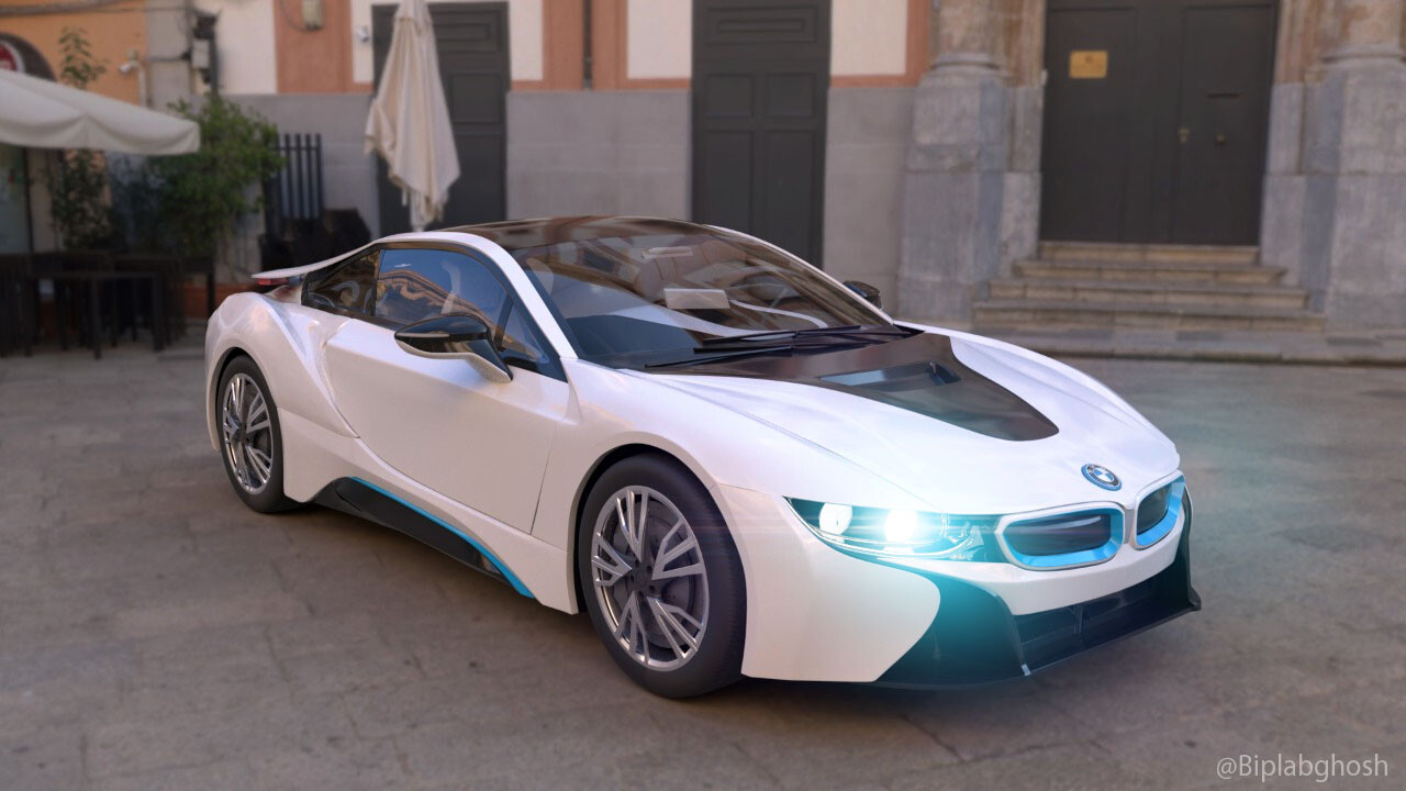 Artstation Bmw I8 3d Asset Model Biplab Ghosh