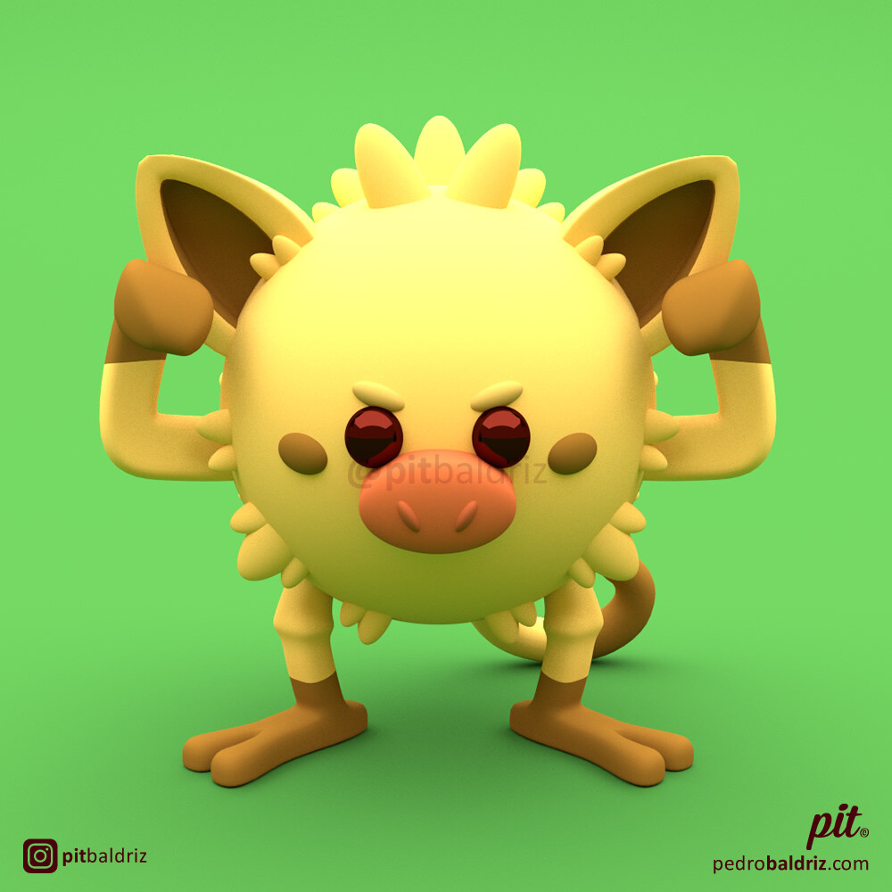 Pit Baldriz - Mankey, image size:1000x1000