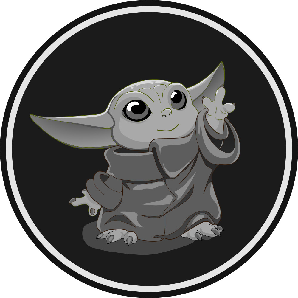 Download Baby Yoda Svg Black And White