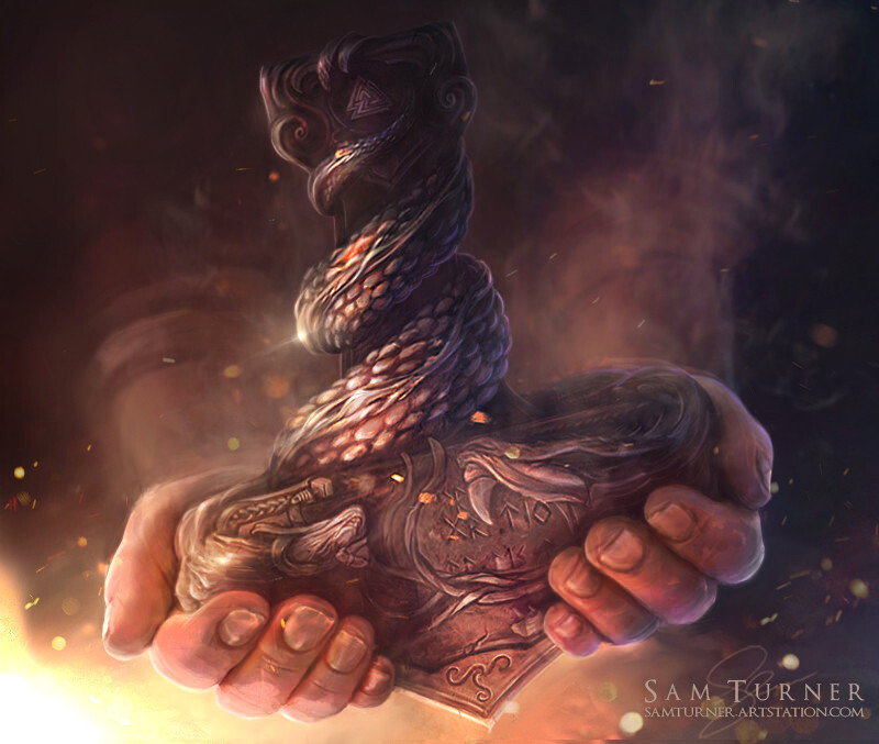 The creation of Mjolnir.