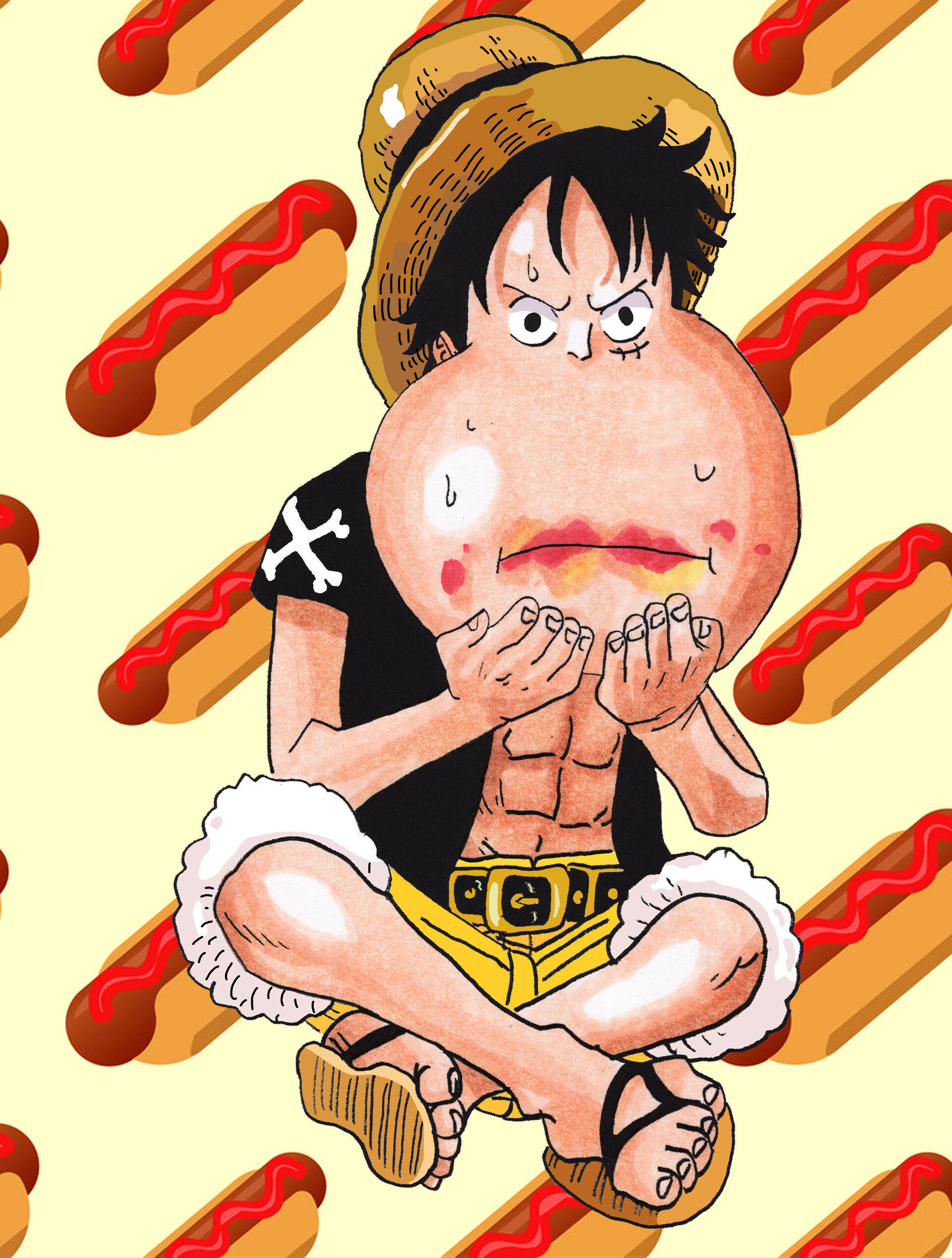 ArtStation - Desenhando Luffy - One Piece -Gear Four -Bound Man