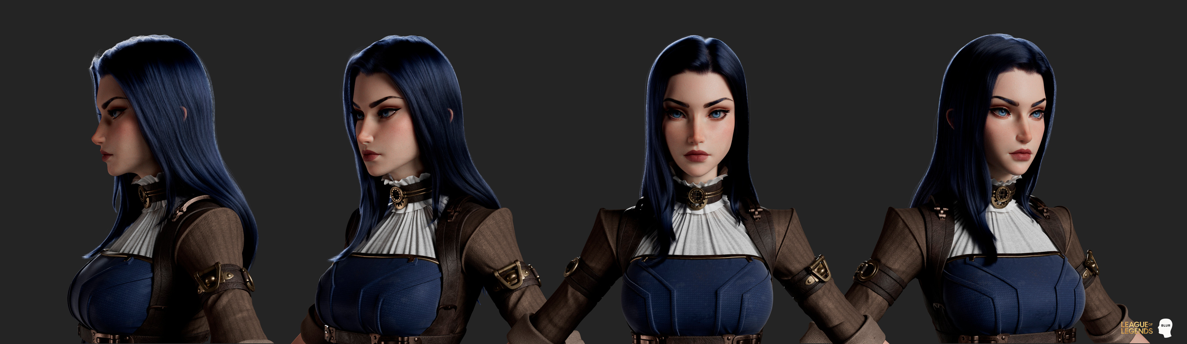 Artstation Caitlyn League Of Legends Warriors Amy Sharpe
