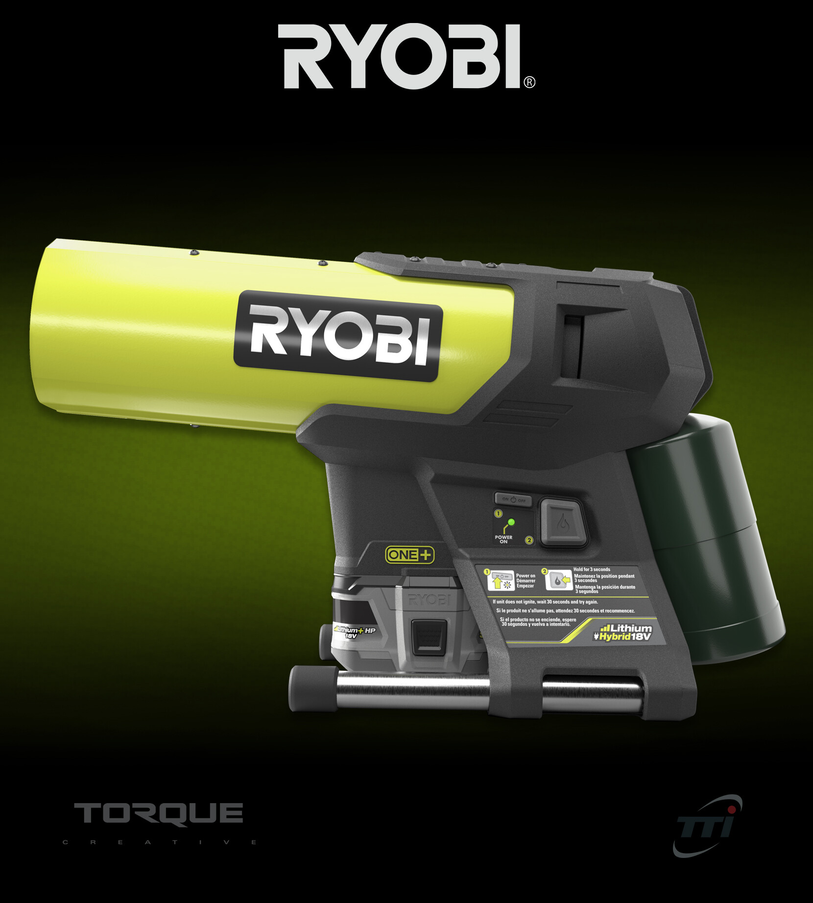 Ryobi One+ Hybrid Propane Heater (P3810) 