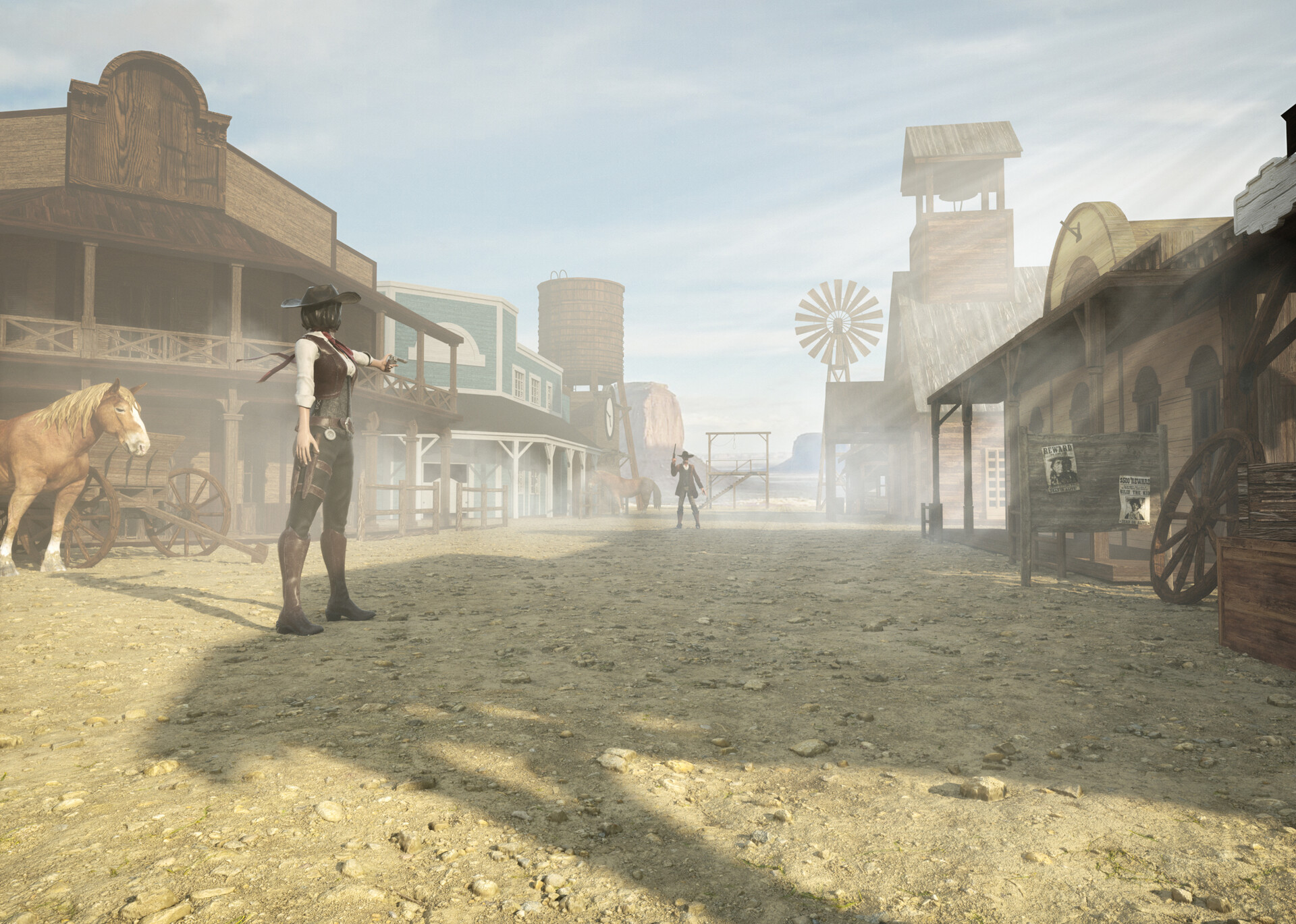 ArtStation - Western duel