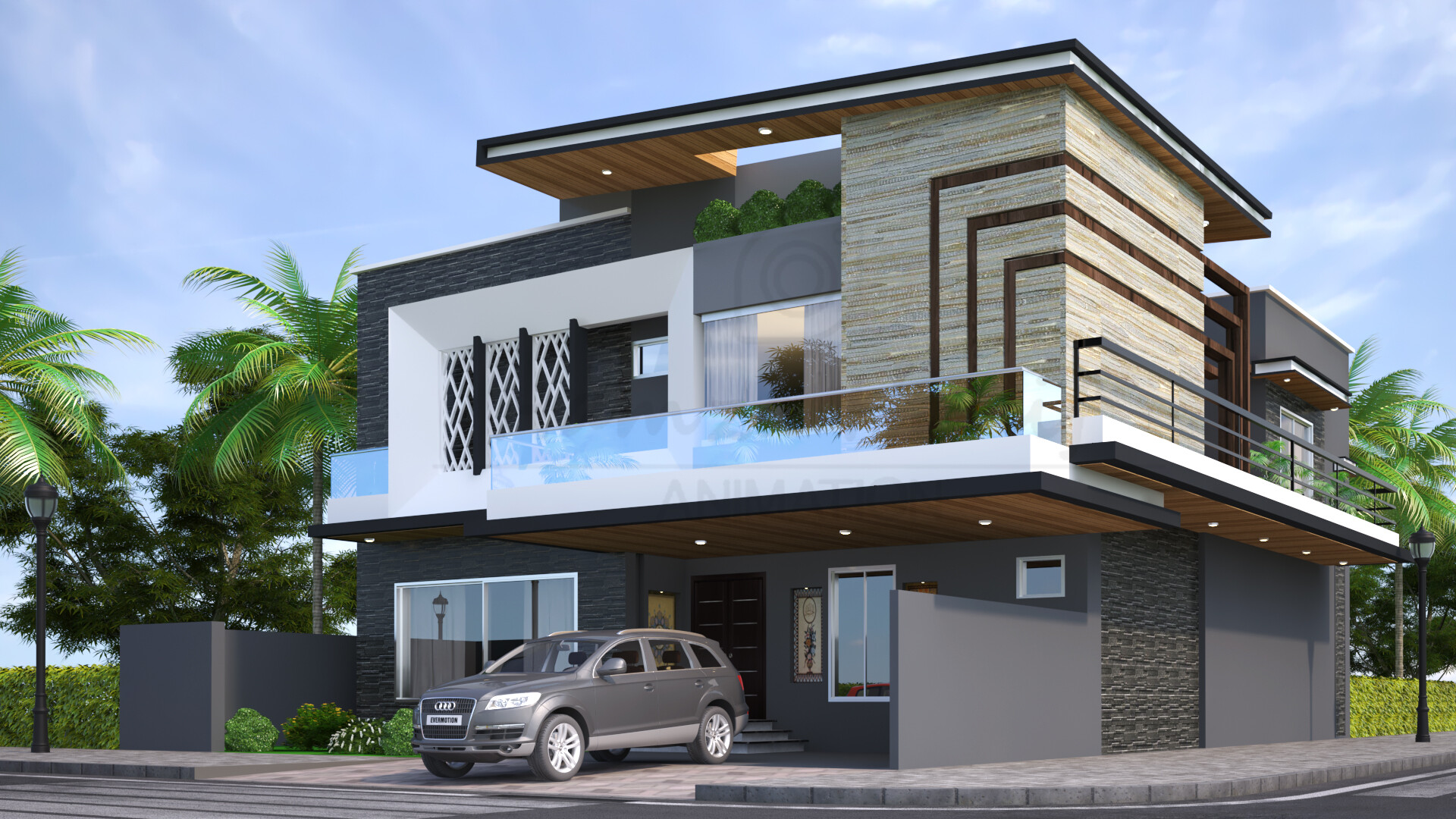 Artstation 15 Marla House Design 3d Visualization Hamza Hanif