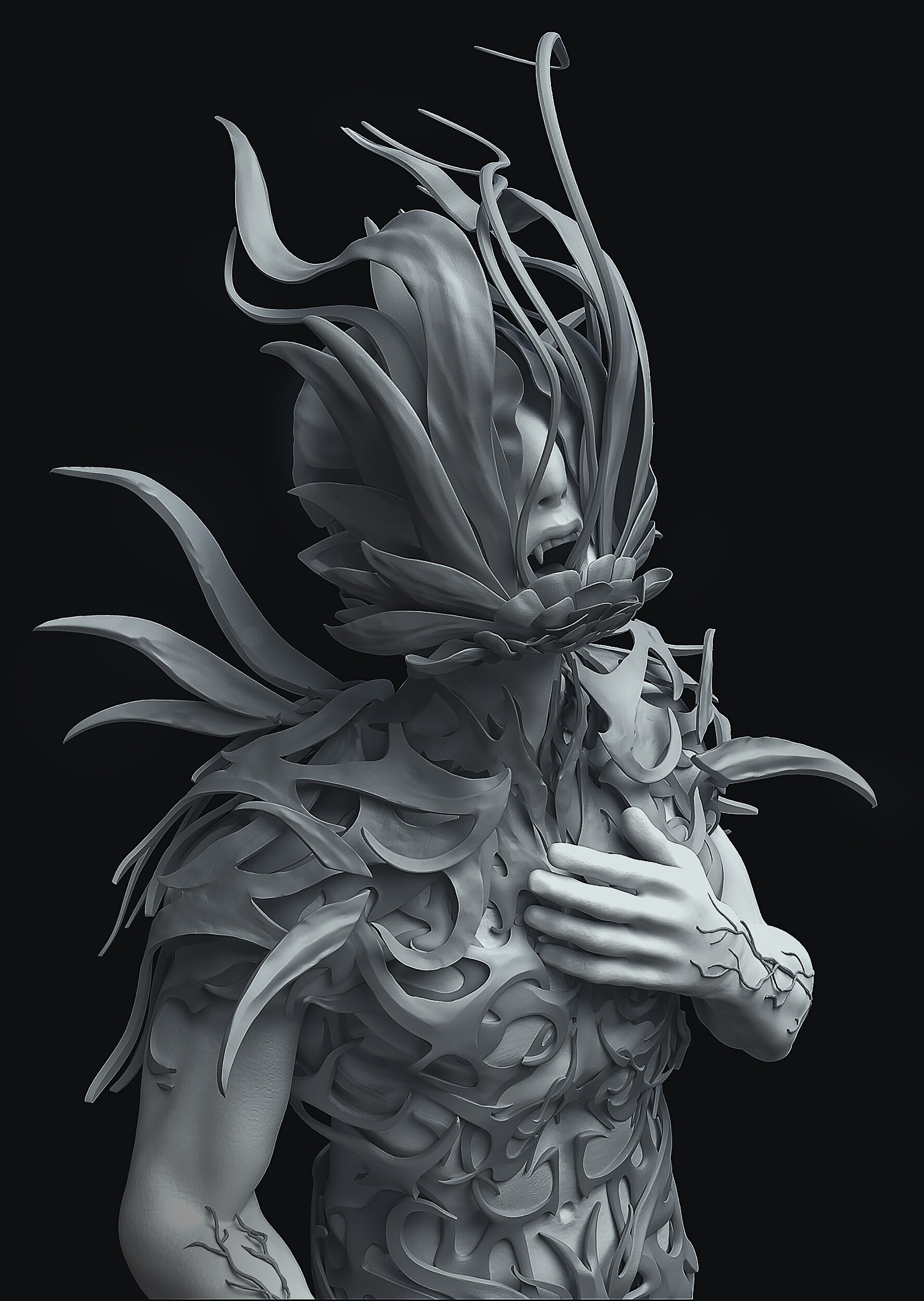 ArtStation Elf flower zombie