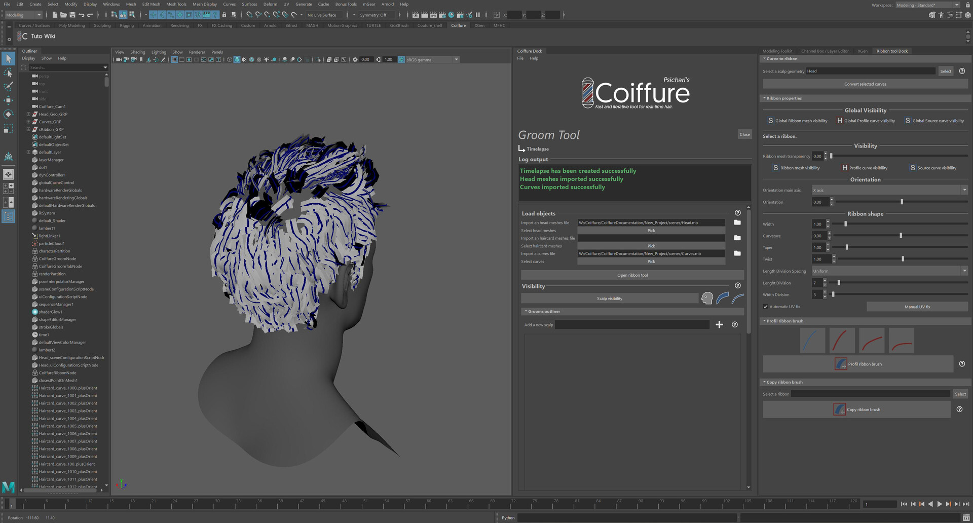Artstation Coiffure Plug In For Real Time Hair In Maya