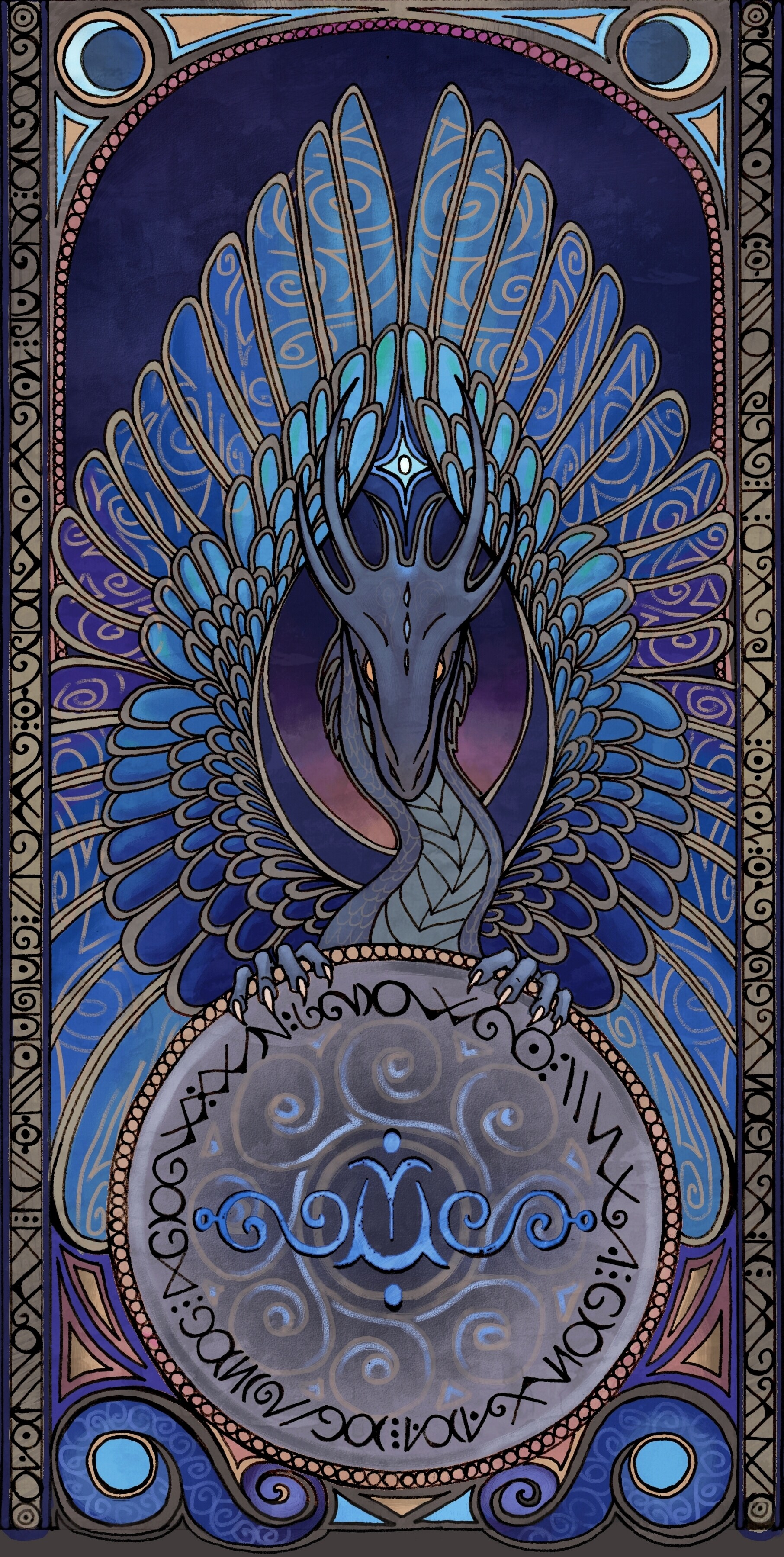 Tapestry Dragon by Eliza Sirin : AdorableDragons
