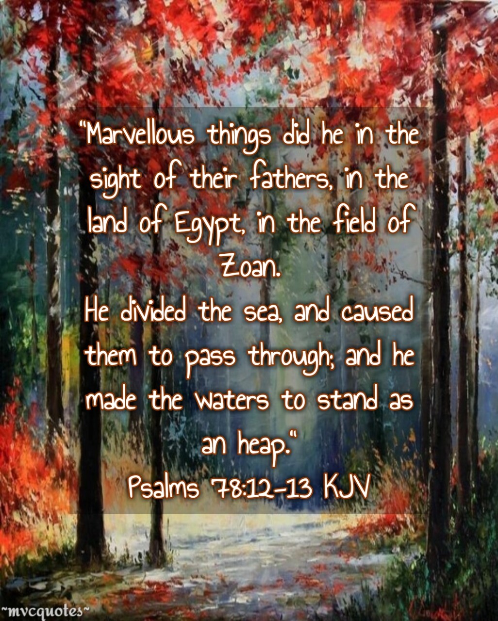 Kjv Bible Quotes Psalms 78 12 13