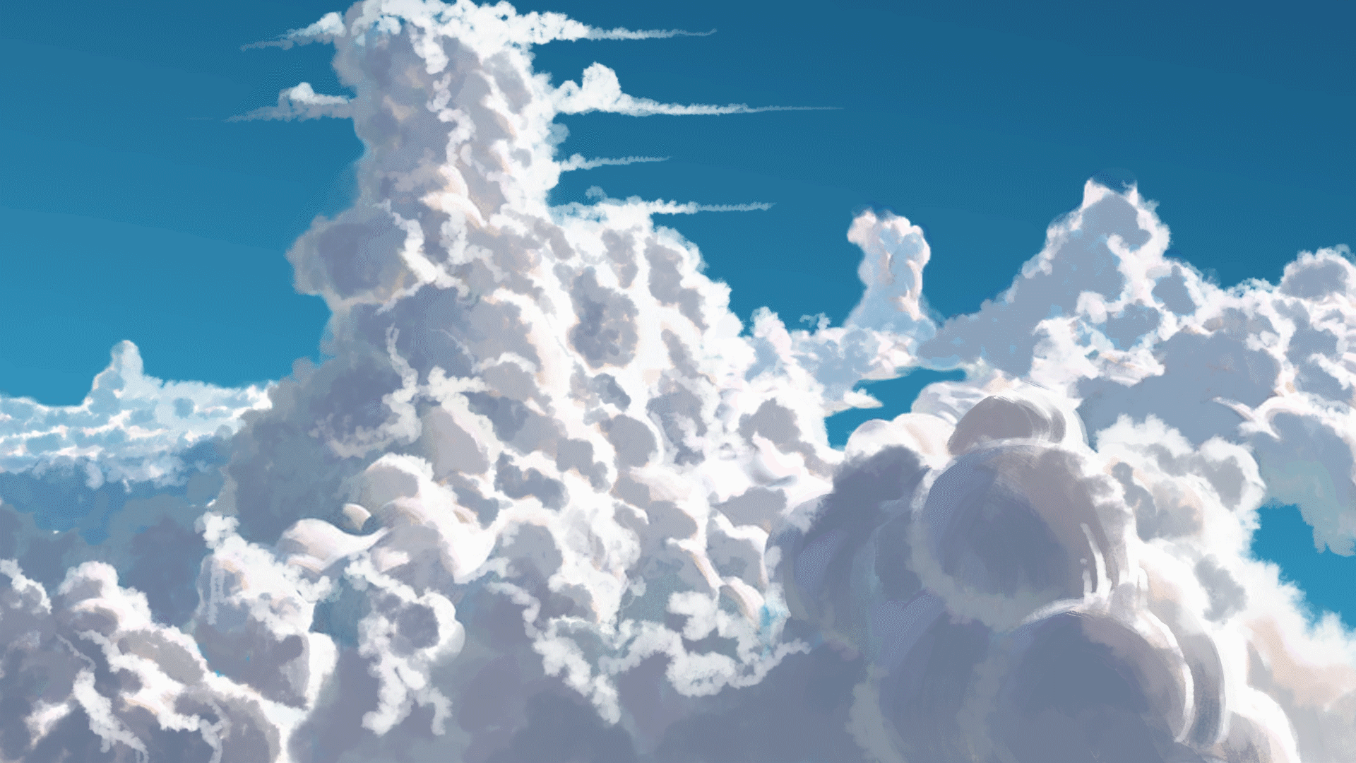 clouds wolken nuages fond background gif anime animated animation effect  pink sky ciel himmel heaven cloud wolke nuage tube clouds  wolken   nuages  fond  background  gif  anime 