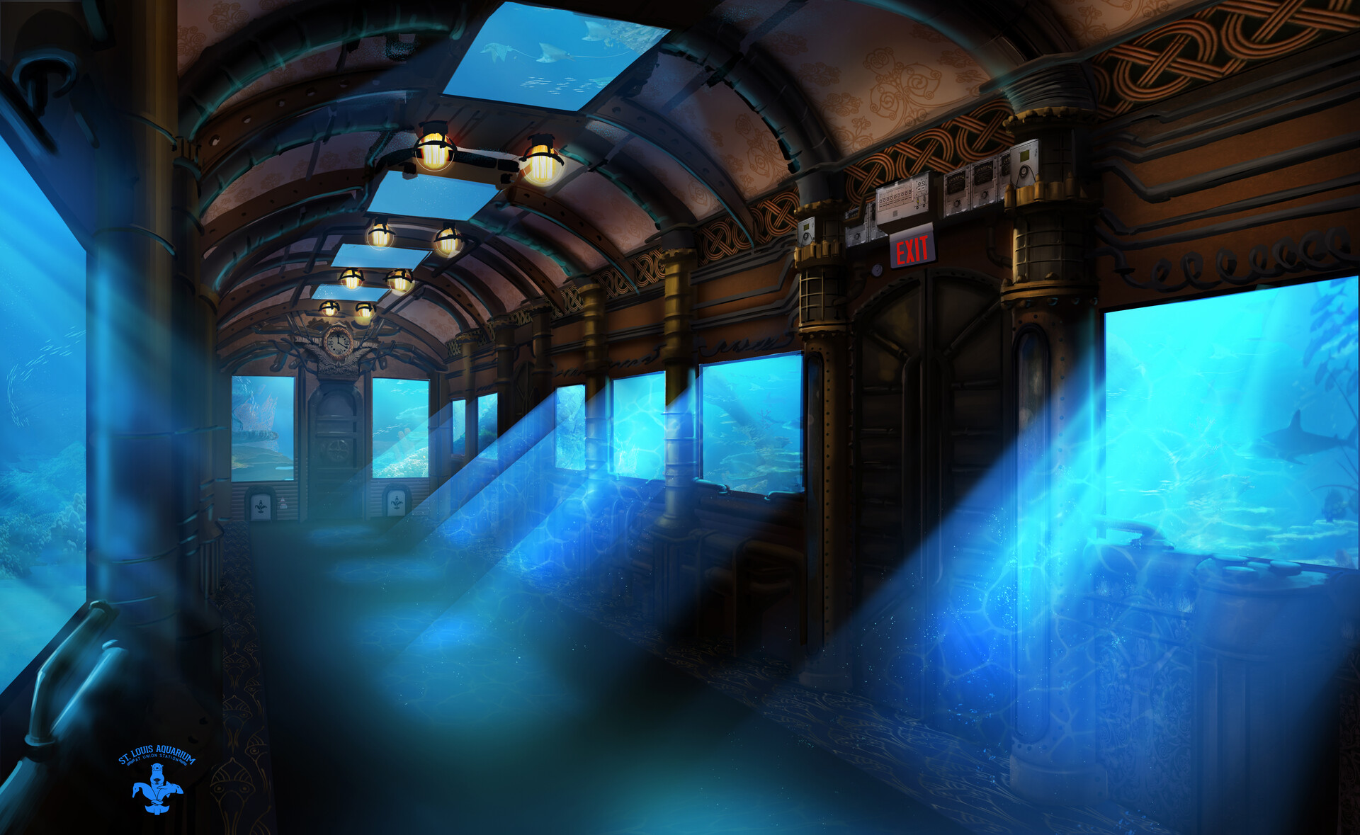 ArtStation - Underwater Train Concept