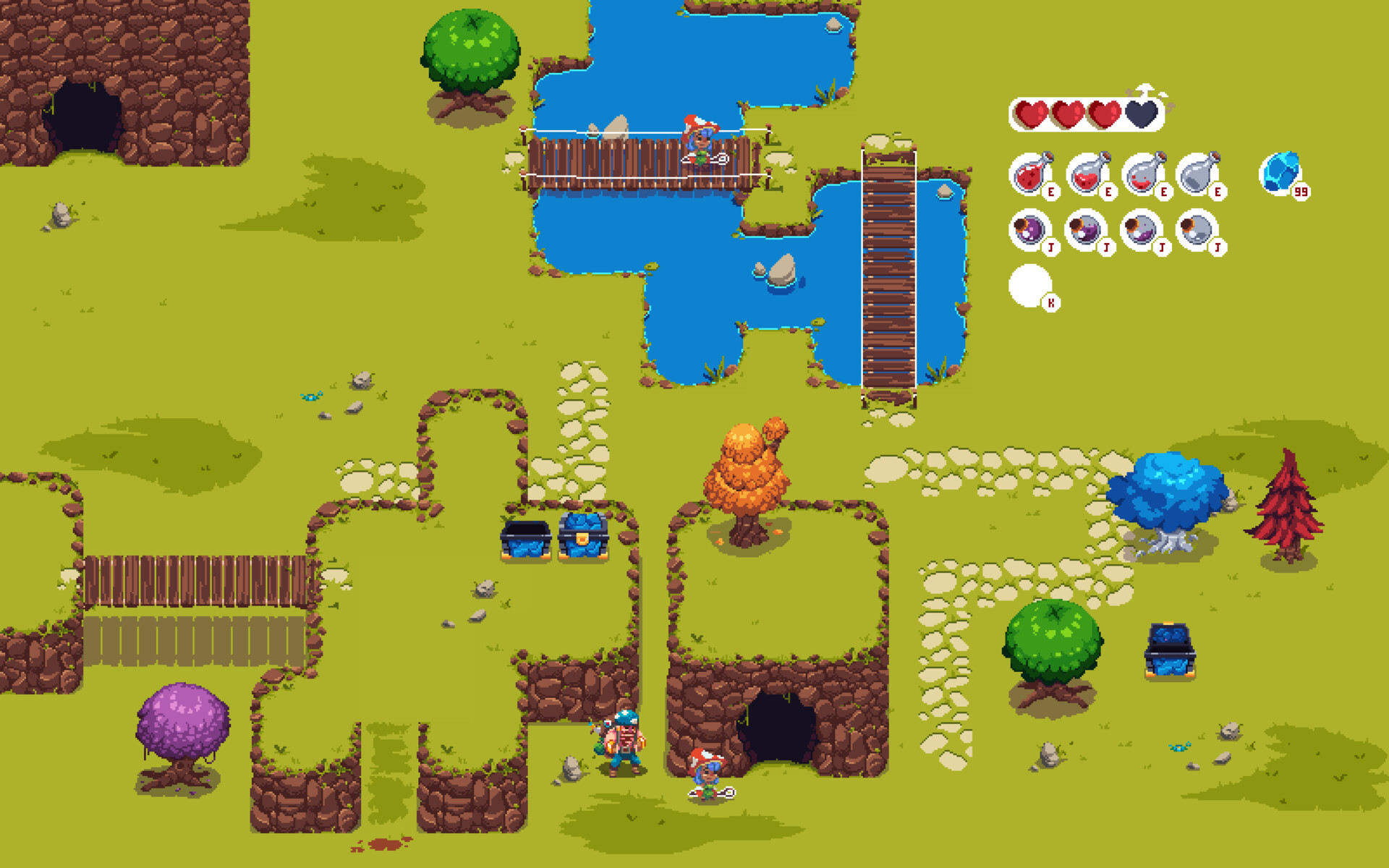 Artstation Top Down Tilesets And Ui Elements Ruan Quintino Textures for platformers pixel art icons. top down tilesets and ui elements ruan
