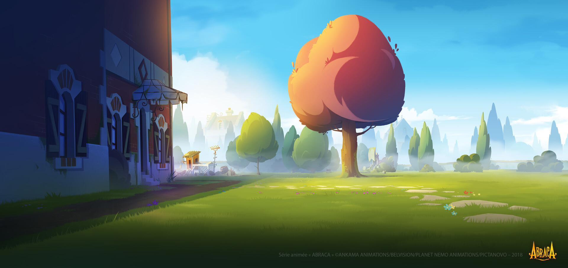 Artstation Backgrounds For The Tv Show Abraca By Ankama