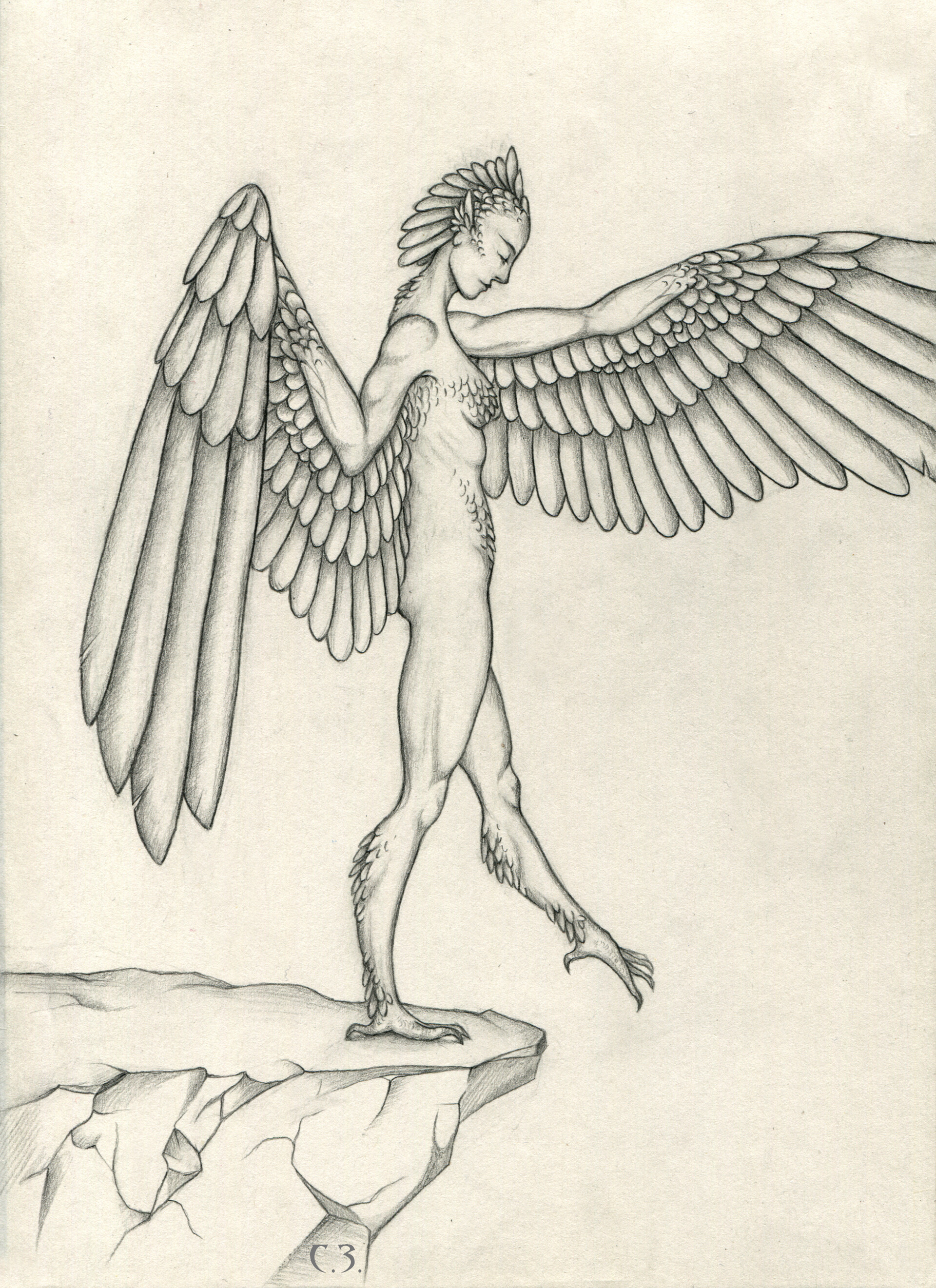 Artstation Half Man Half Bird