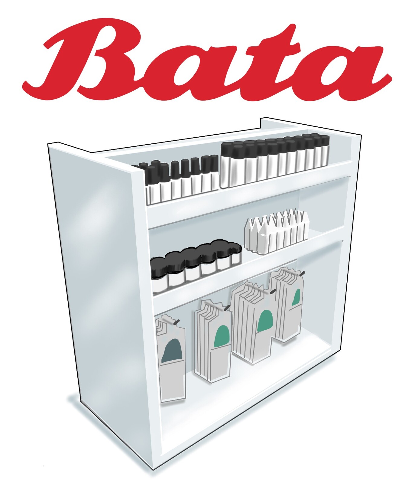 Accessory displays for Bata 
