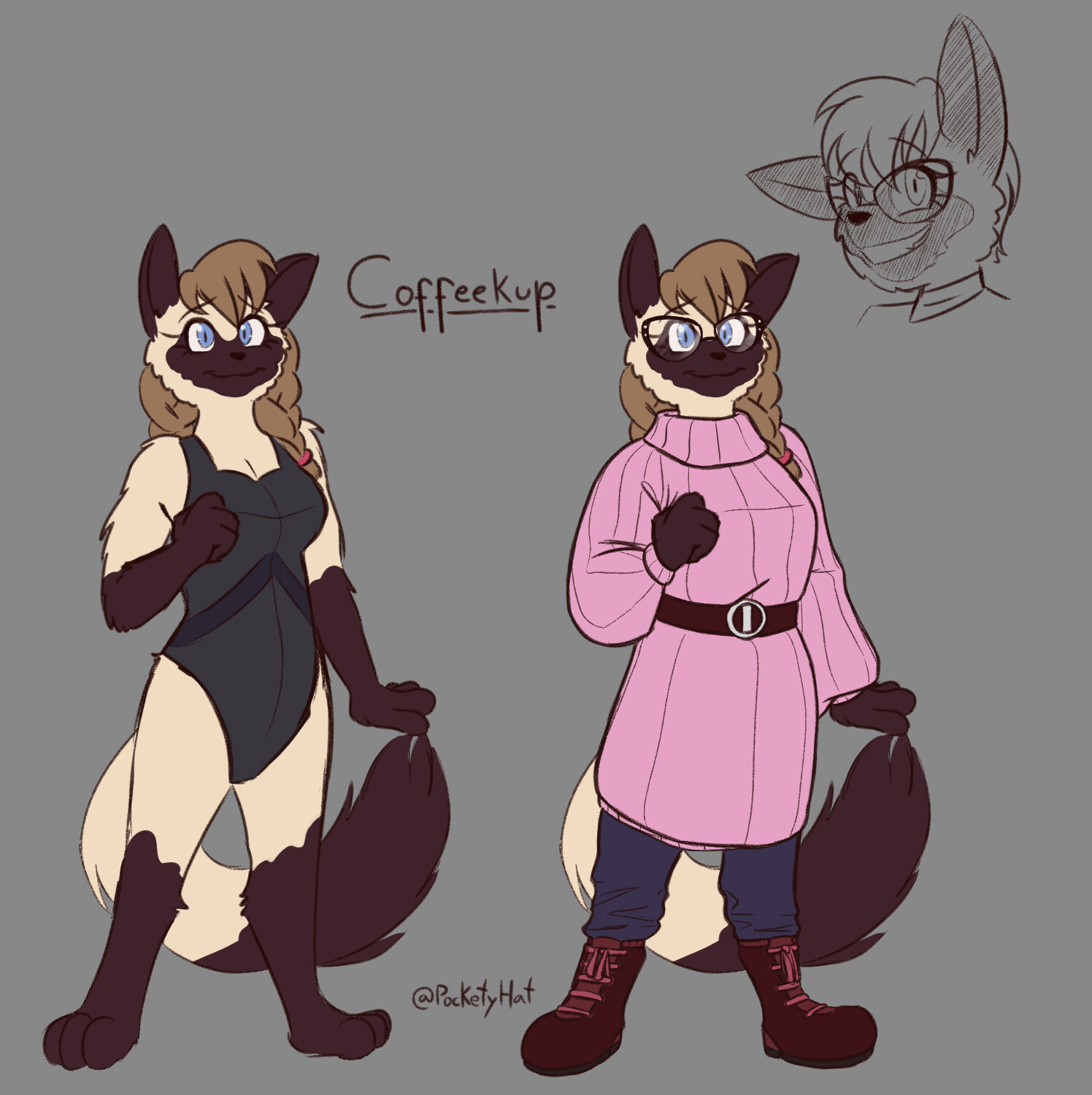 Character reference of Coffeekup, character belongs to PhillipFGA, 2019