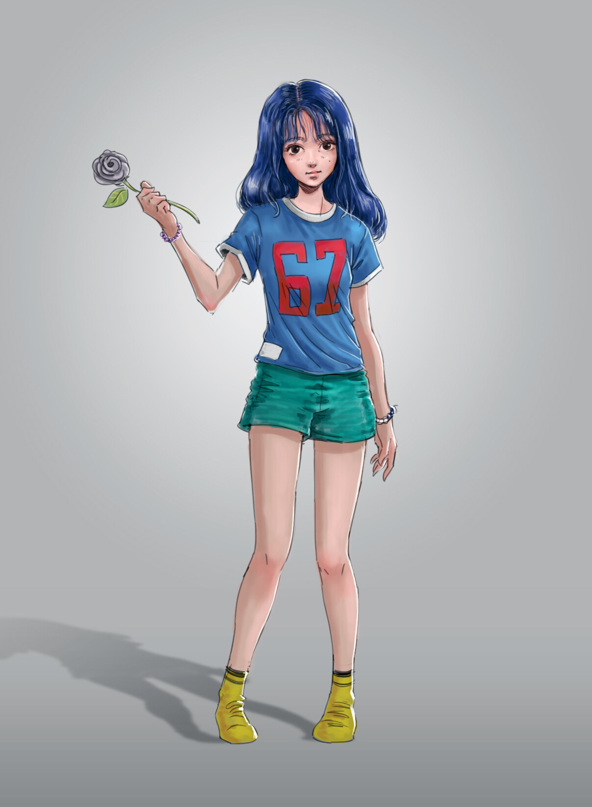 Artstation Iu Blueming Digital Sketch Ricardo Dizon