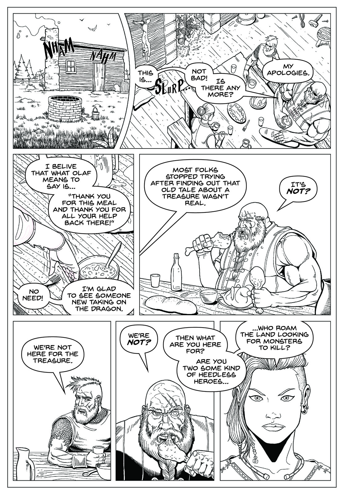 Page 6
Writer: André Mateus
Pencils: Pedro Mendes
Inks: Nuno Mesquita Sarabando
Letterer: Ryan Bielak