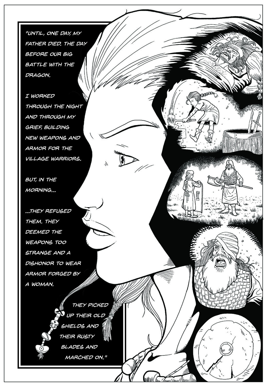 Page 8
Writer: André Mateus
Pencils: Pedro Mendes
Inks: Nuno Mesquita Sarabando
Letterer: Ryan Bielak