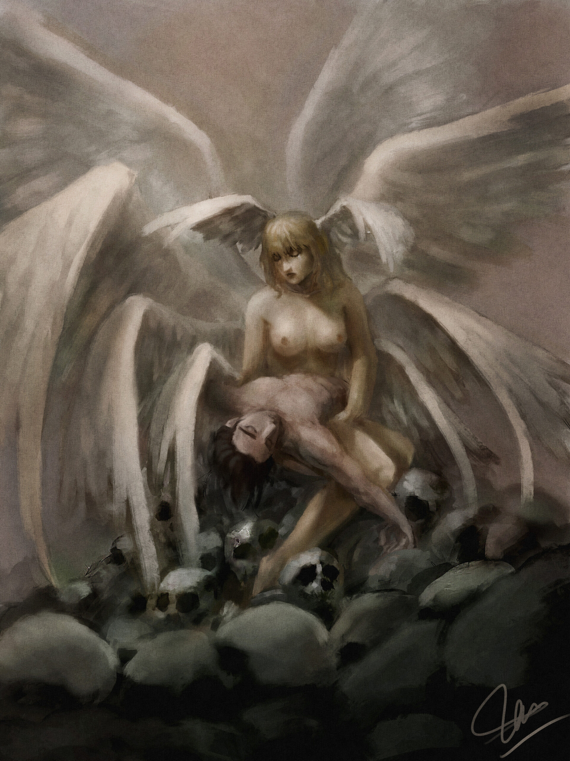 Wallpaper Artstation Satan S Living Hell Jadealike Ha Desktop Wallpaper Free