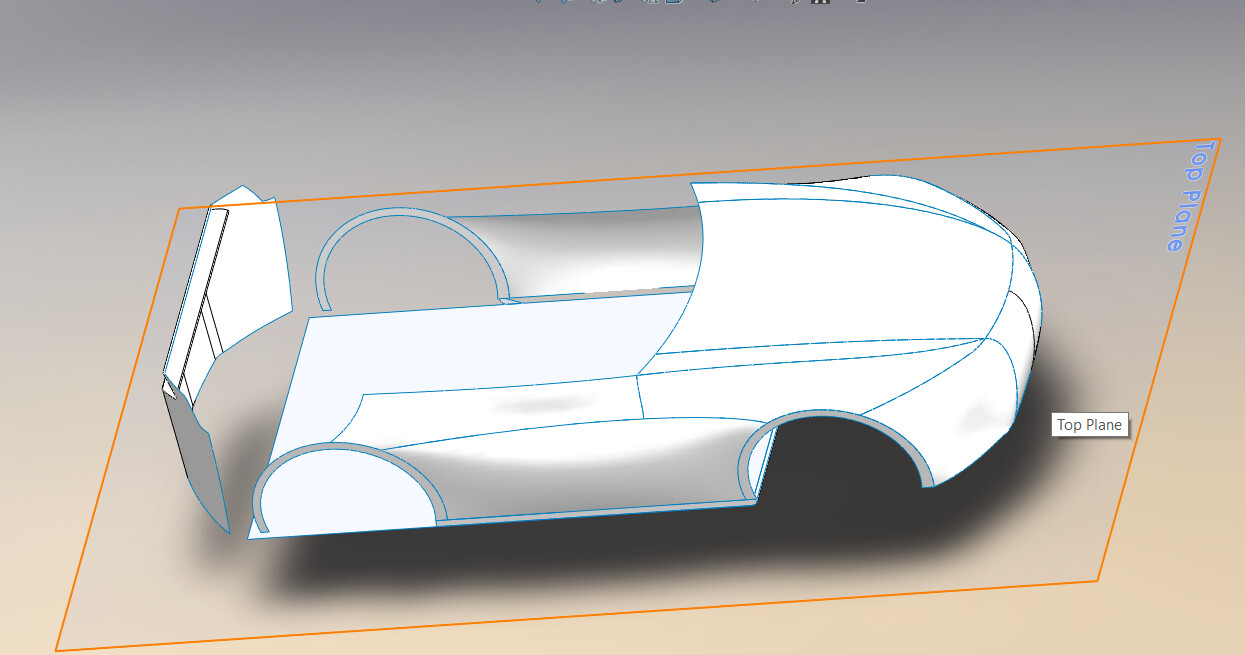 ArtStation Toy car body Surface modelling