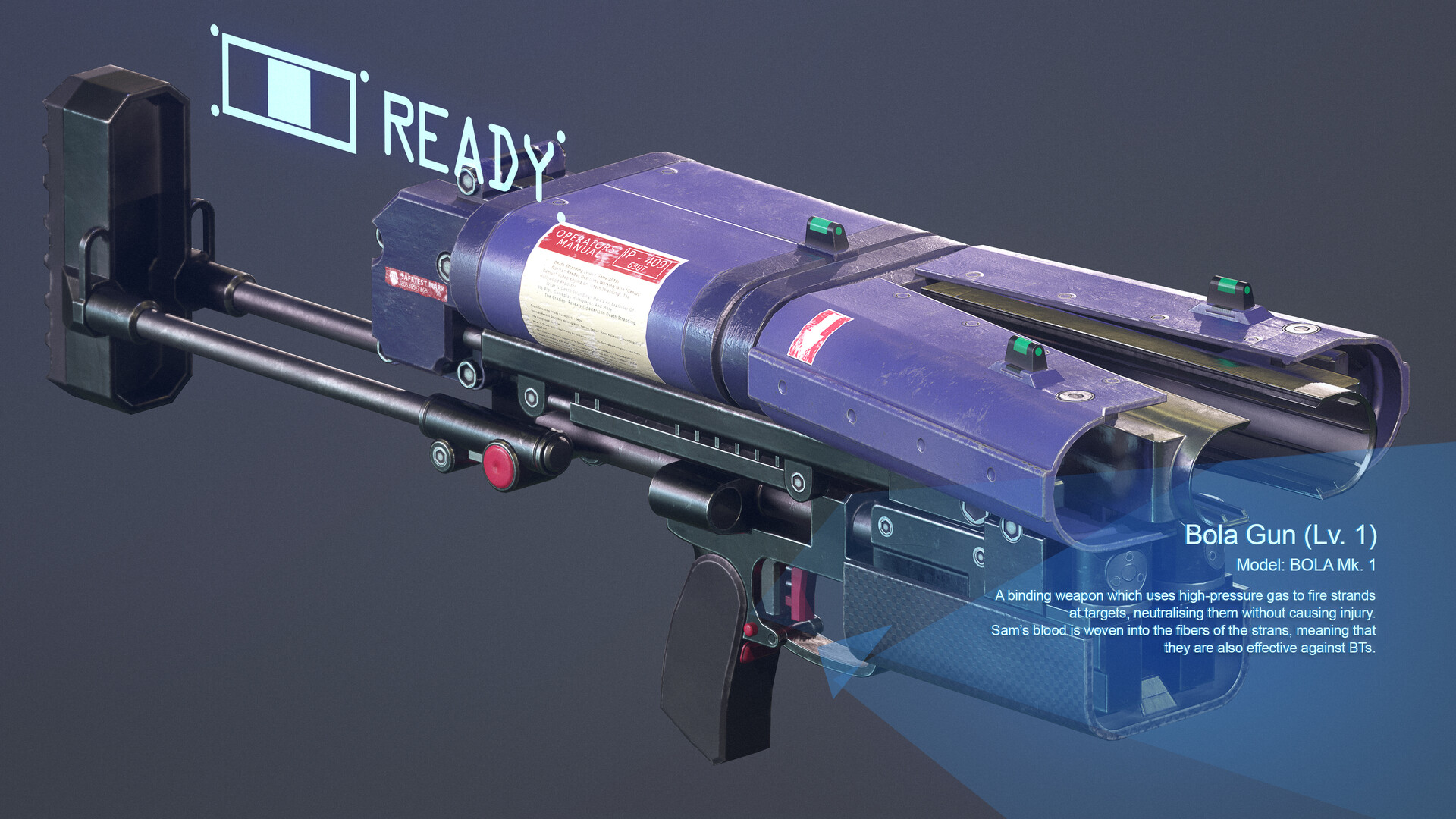 Jakub Mrówczyński - Bola Gun - Death Stranding Weapon Fan Art