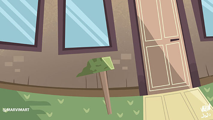 Artstation Environment For Animation Front House Door