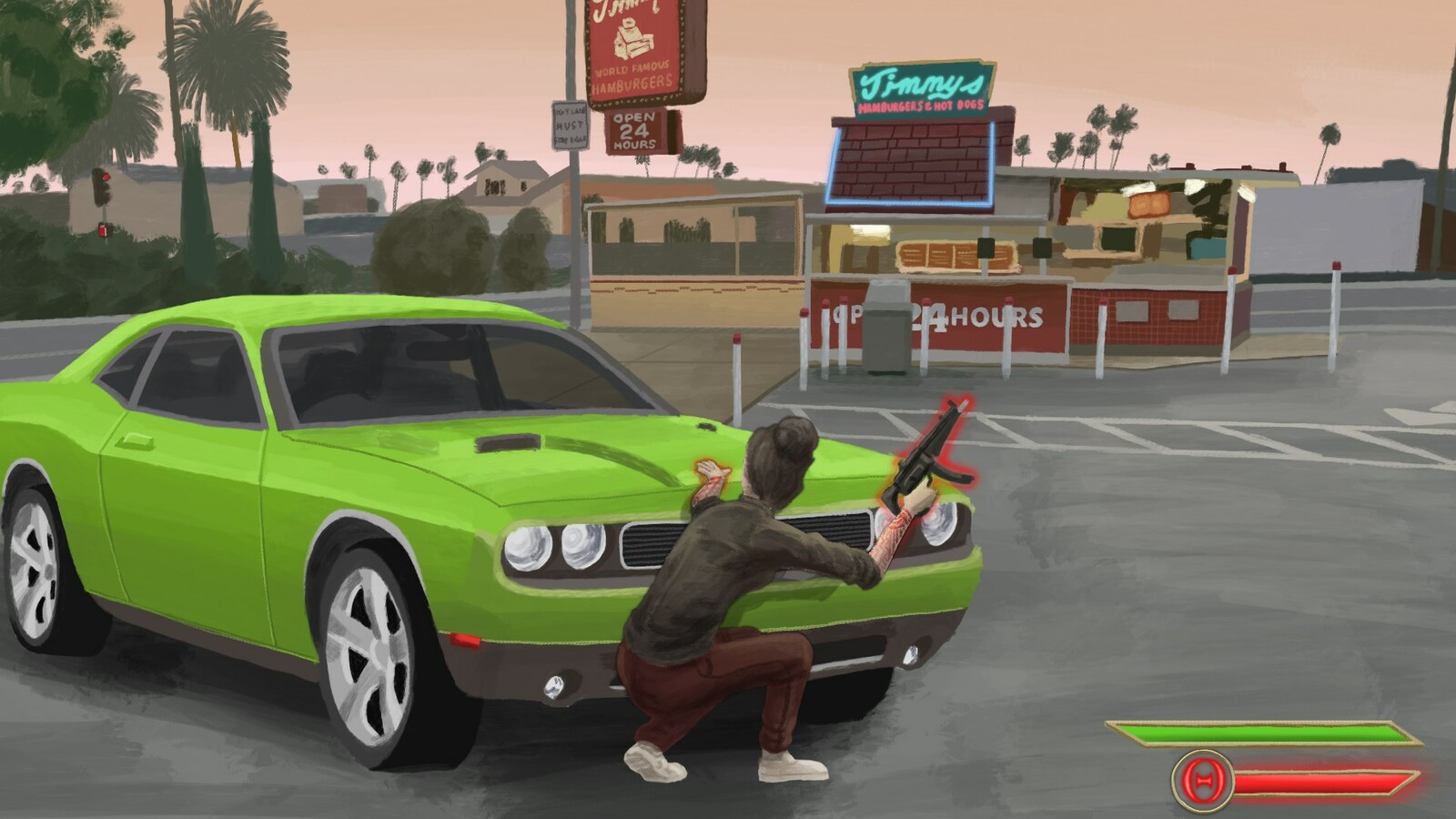'Hell Hath No Fury' game screenshot concept