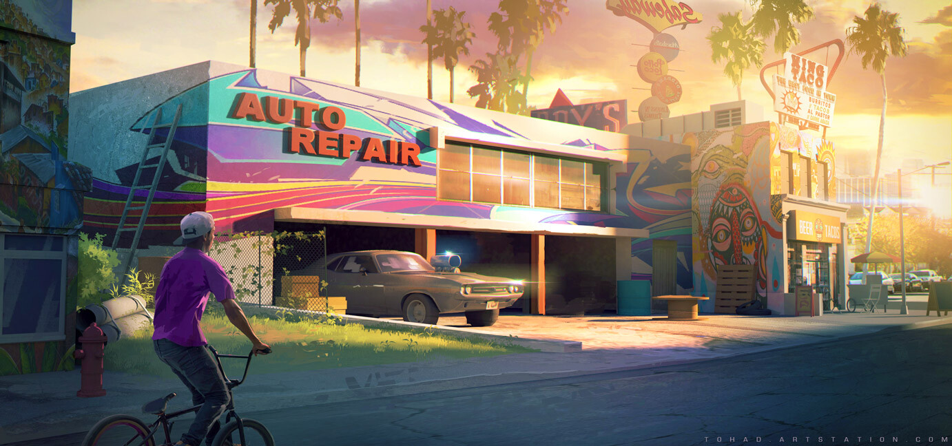 Fast &amp; Furious Spy Racers : Garage exterior