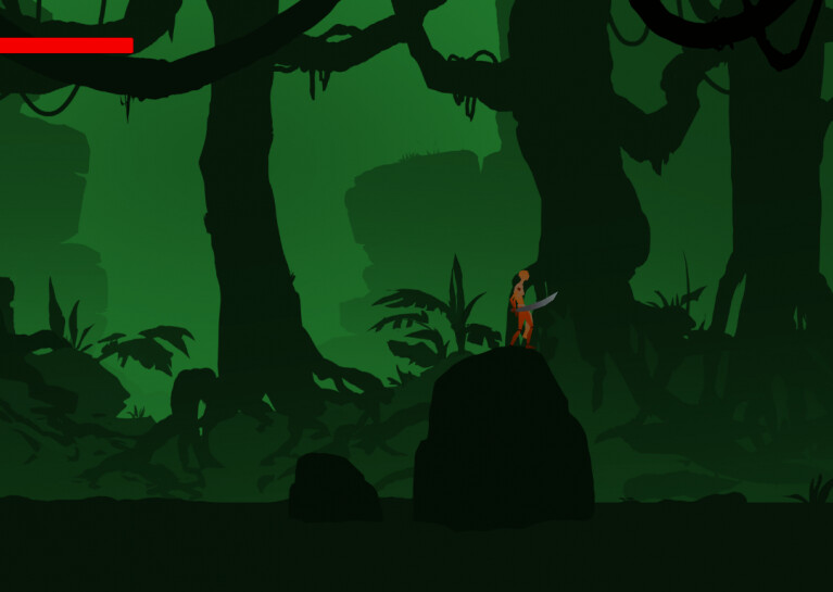 game screeshot; 2D art/background by Sofia Bolognesi