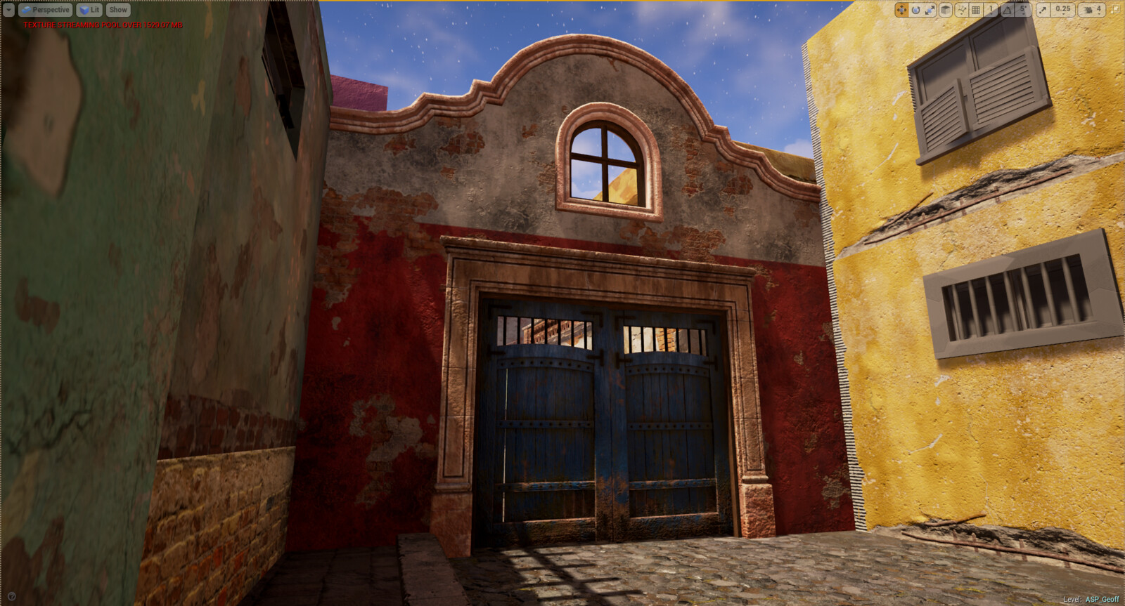 Alleyway Gate and Door.
