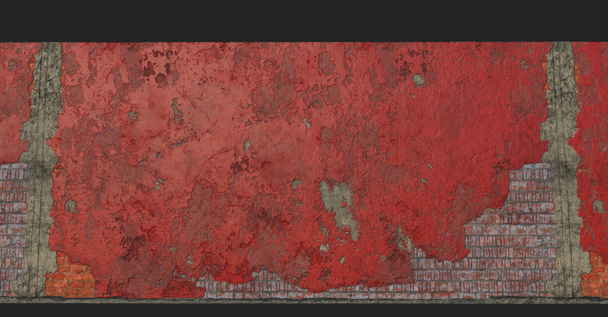 Substance Painter: Stucco over Brick