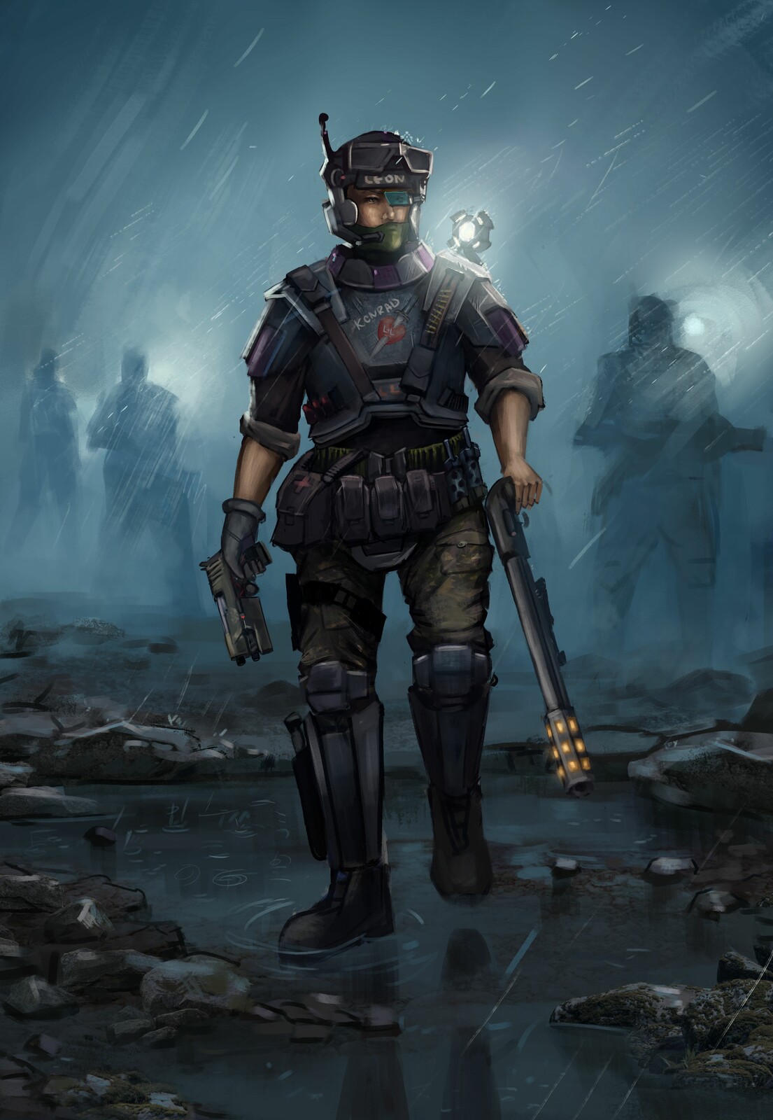 Leon is marching to battle