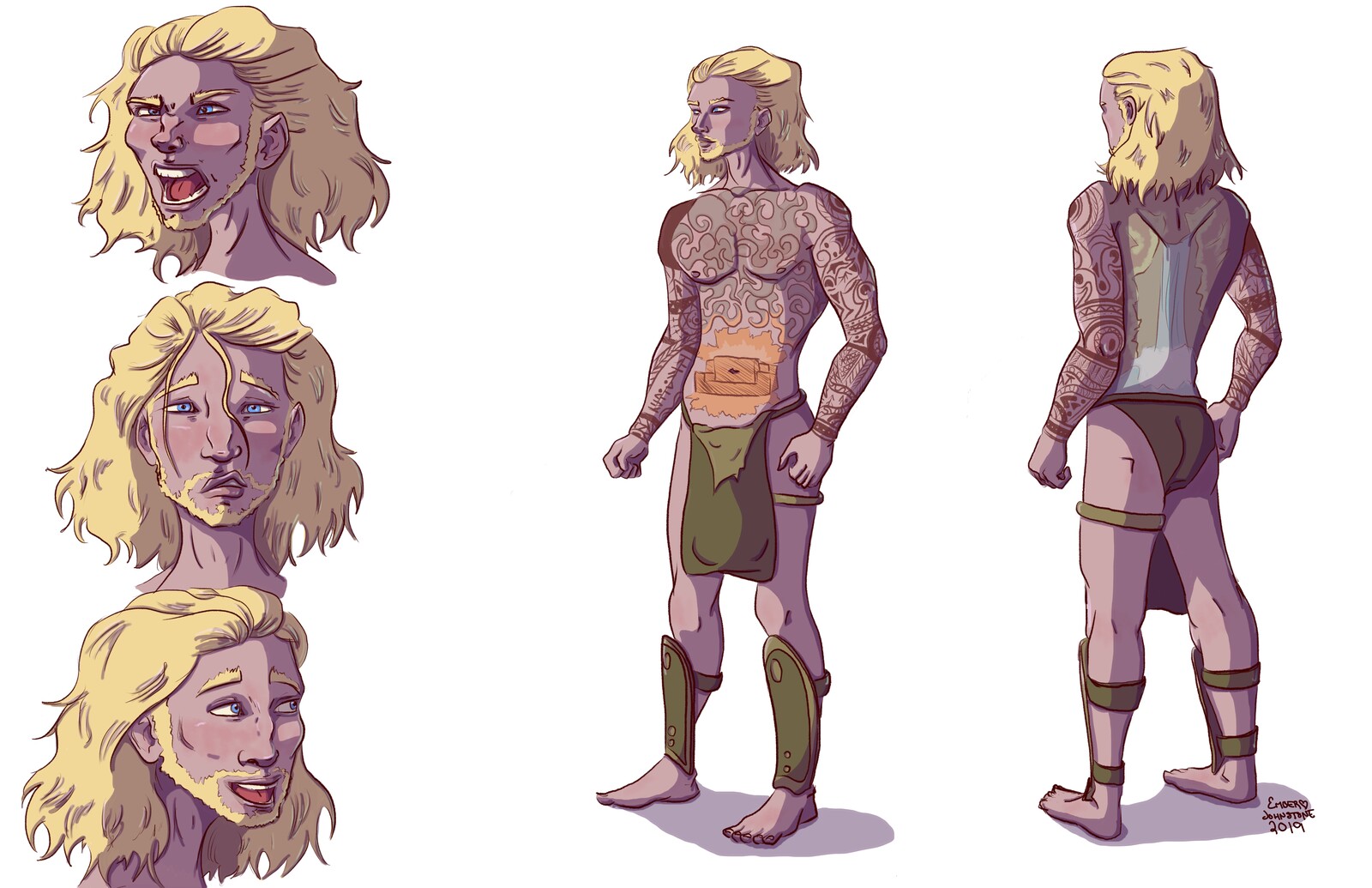 Commission - Roleplaying Character Sheet: Sern