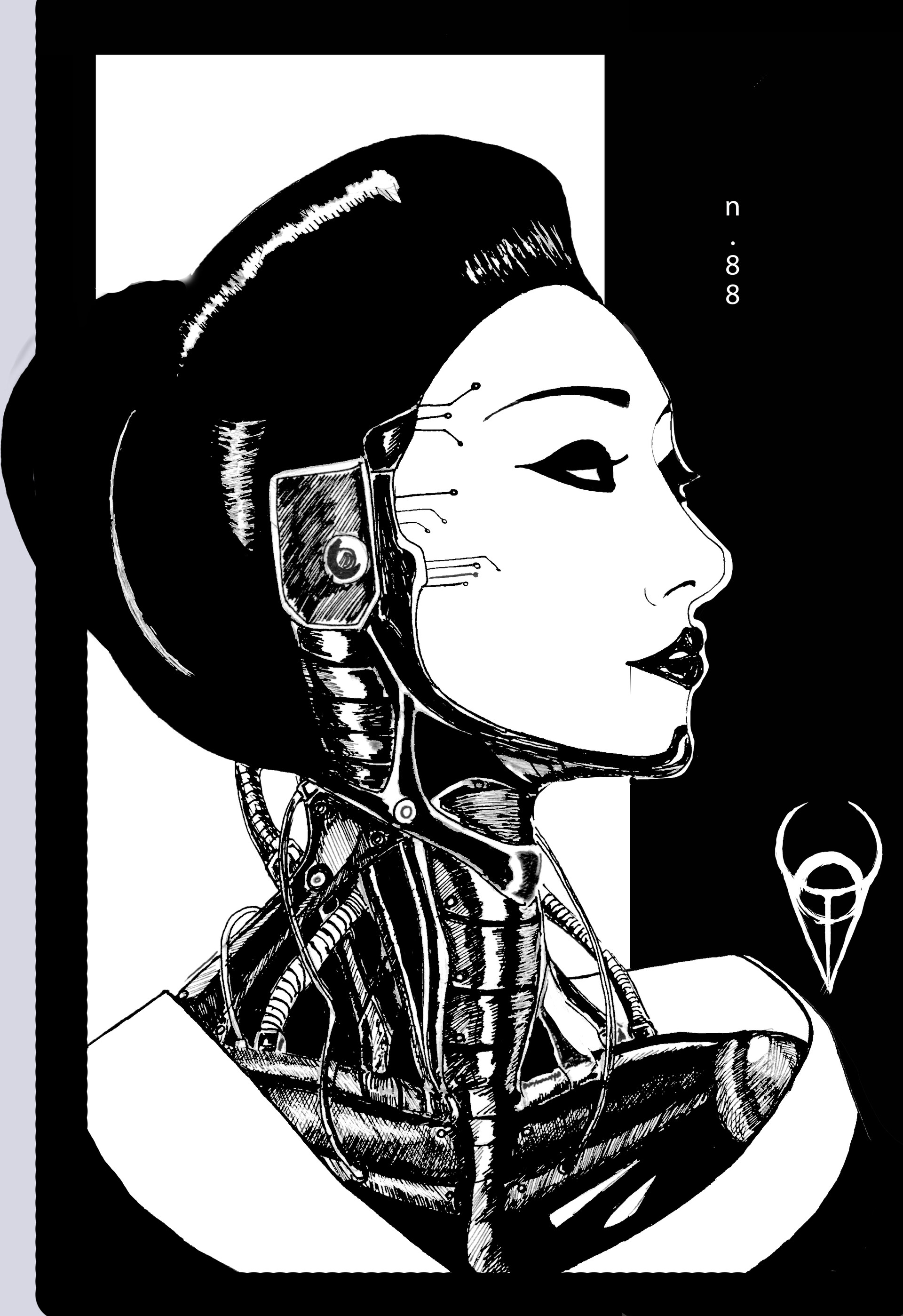 ArtStation - cyborg geisha