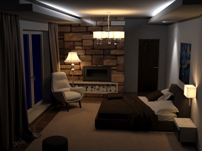 ArtStation - Night interior