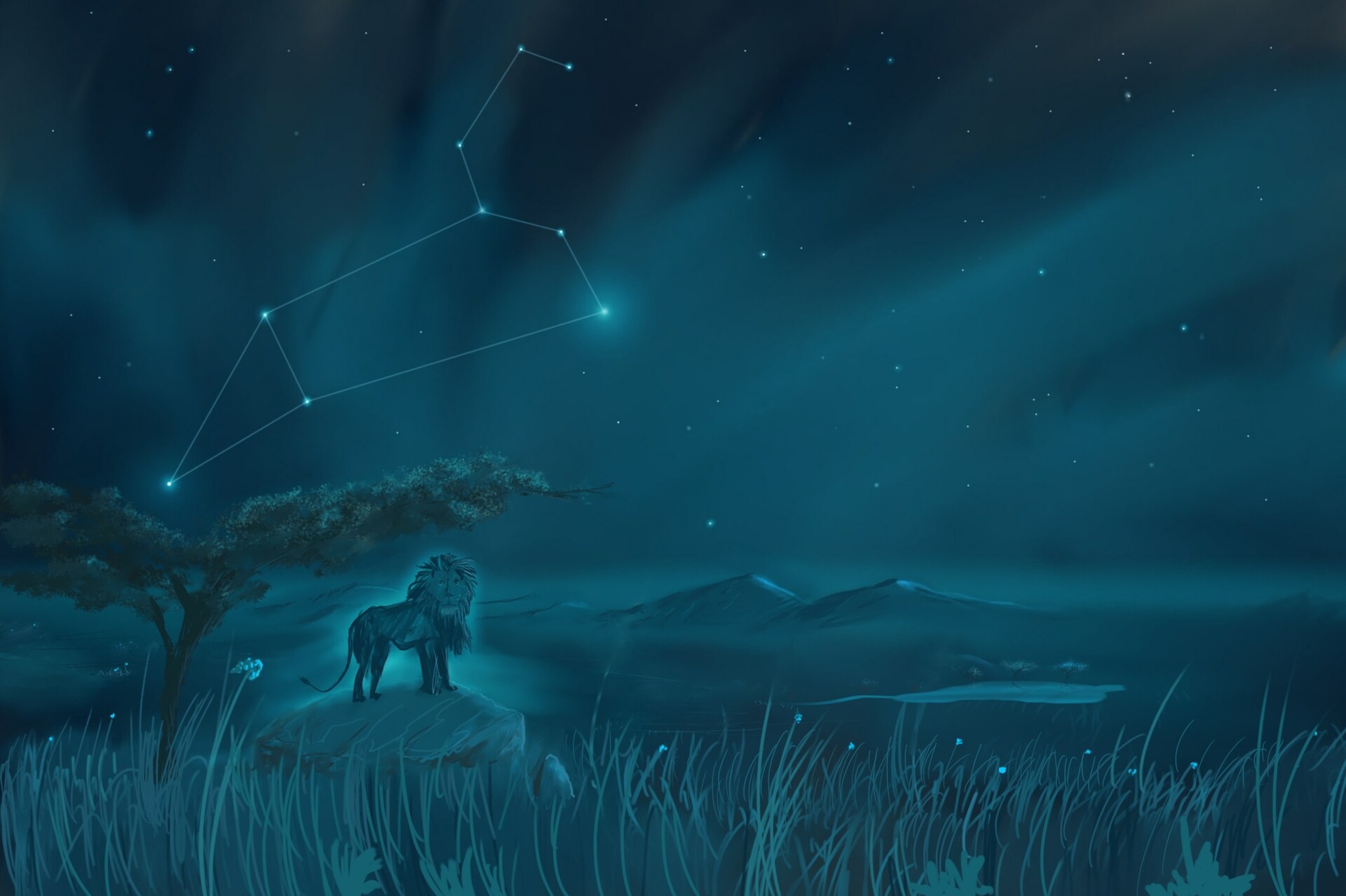 Leo Constellation by Ahmad Alromeadheen r/ZodiacArt
