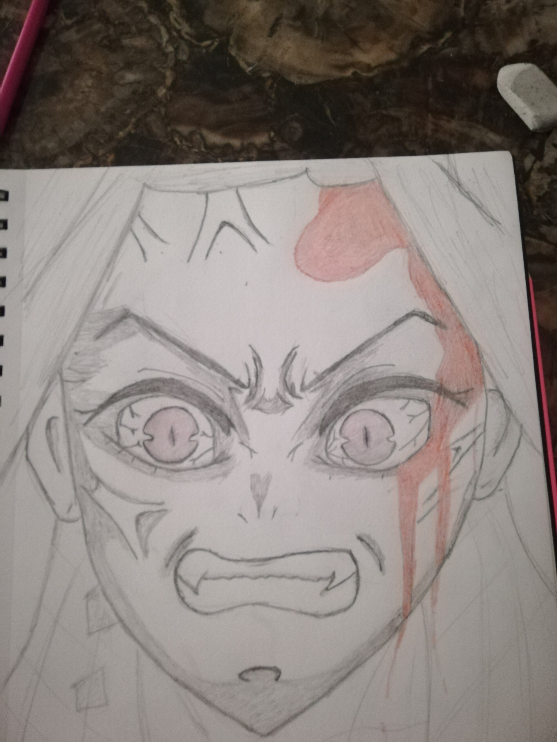 How to draw angry Deidara - Naruto anime - Sketchok easy drawing guides