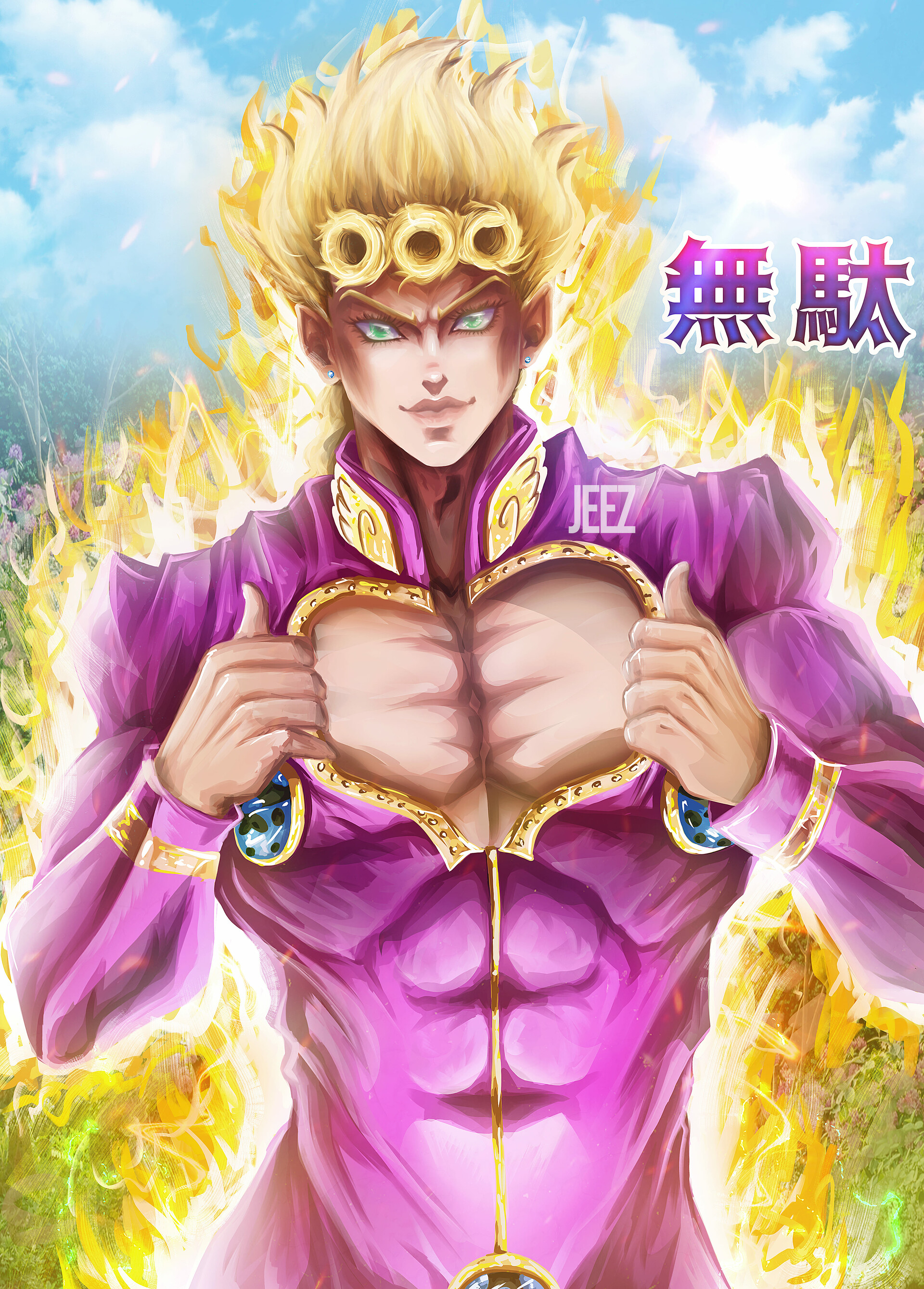 Artstation Giorno Giovanna Jeez Art
