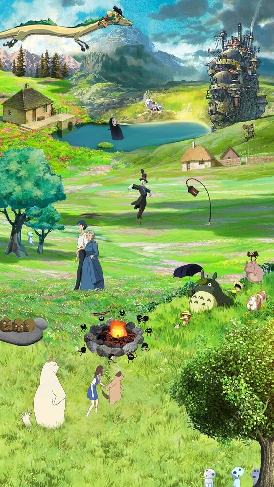 FlyingHedgehog Ghibli Phone Background
